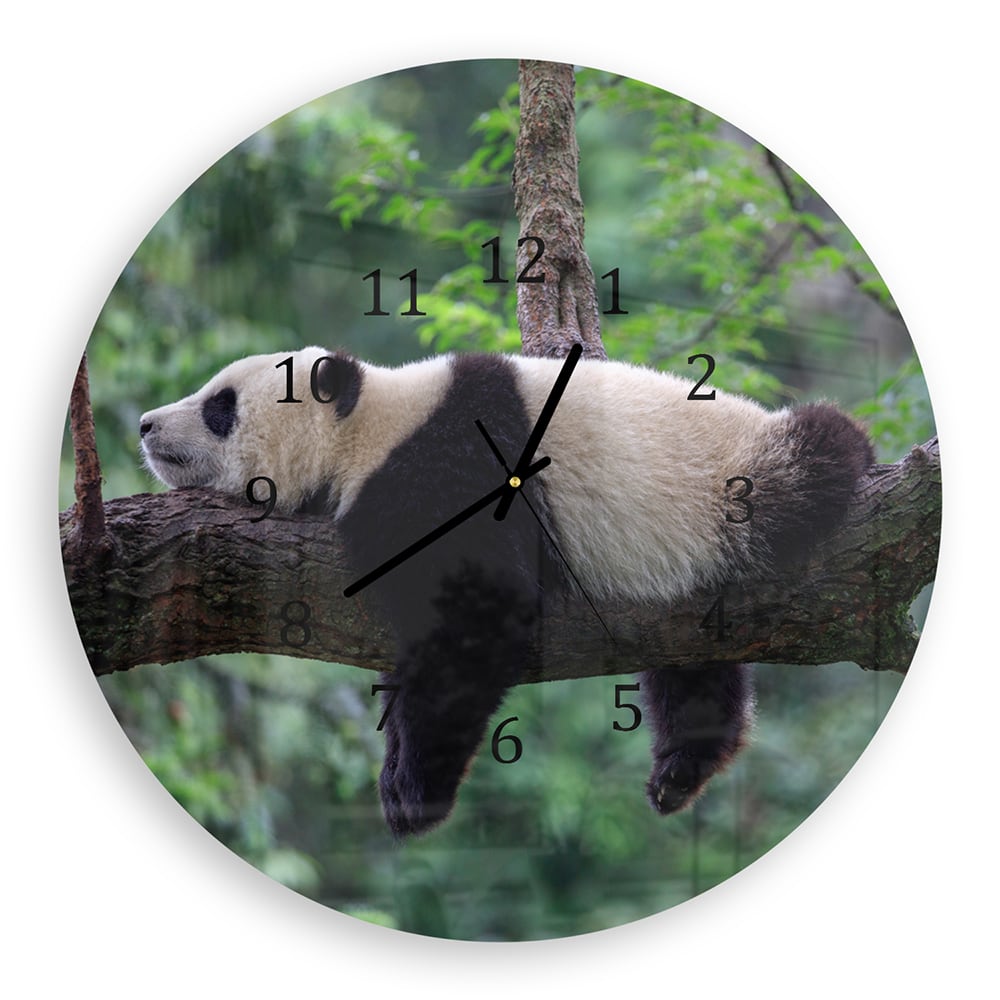 Wanduhr Rund - Panda