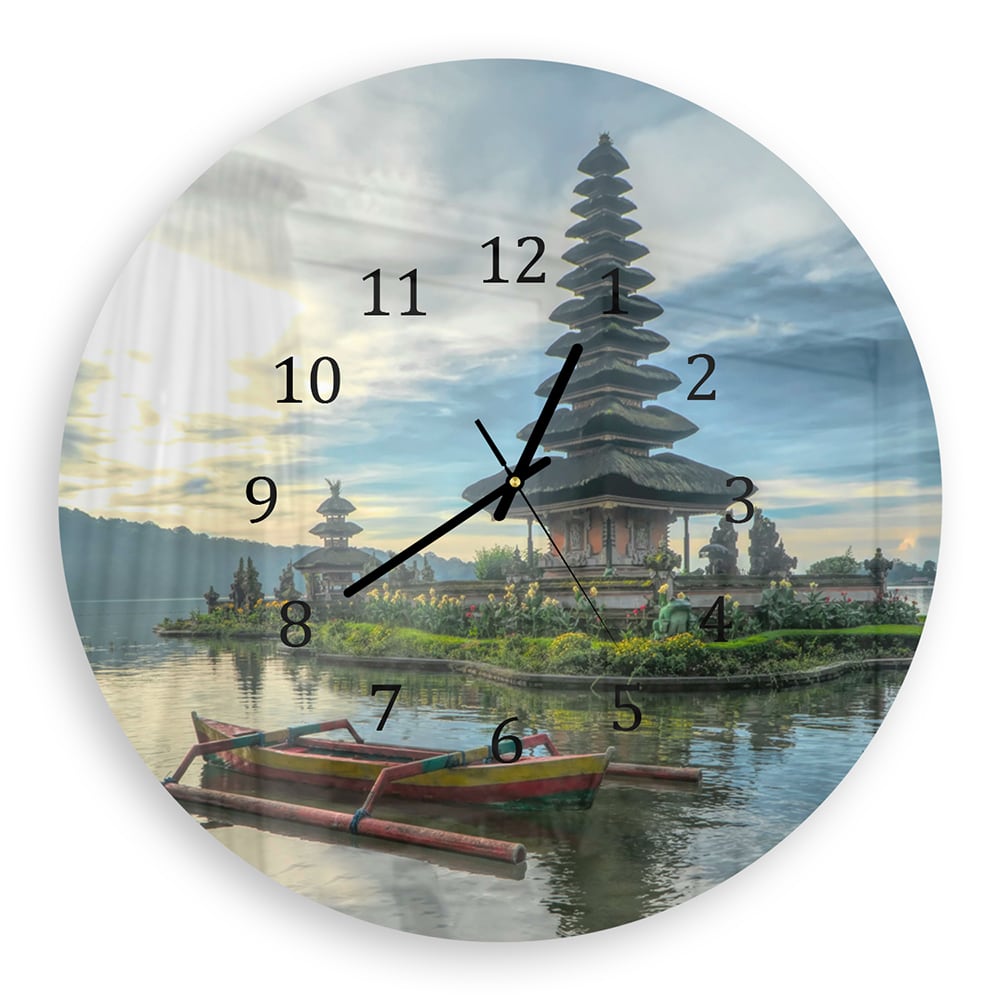 Wanduhr Rund - Hinduistische Tempel