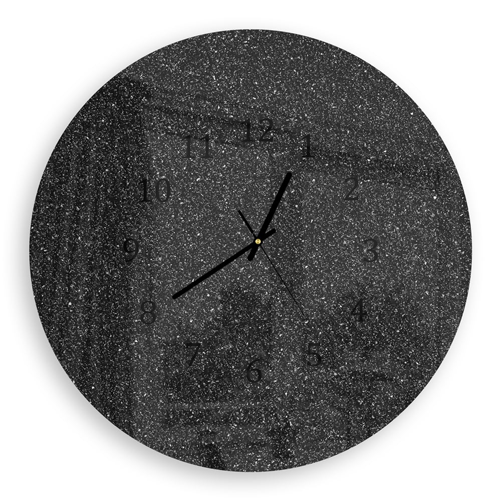 Wanduhr Rund - Asphalt-Textur