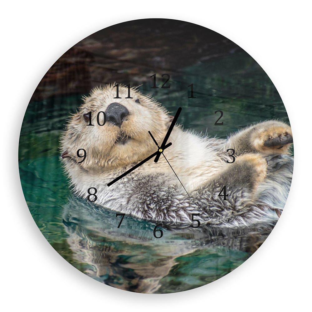 Wanduhr Rund - Seeotter