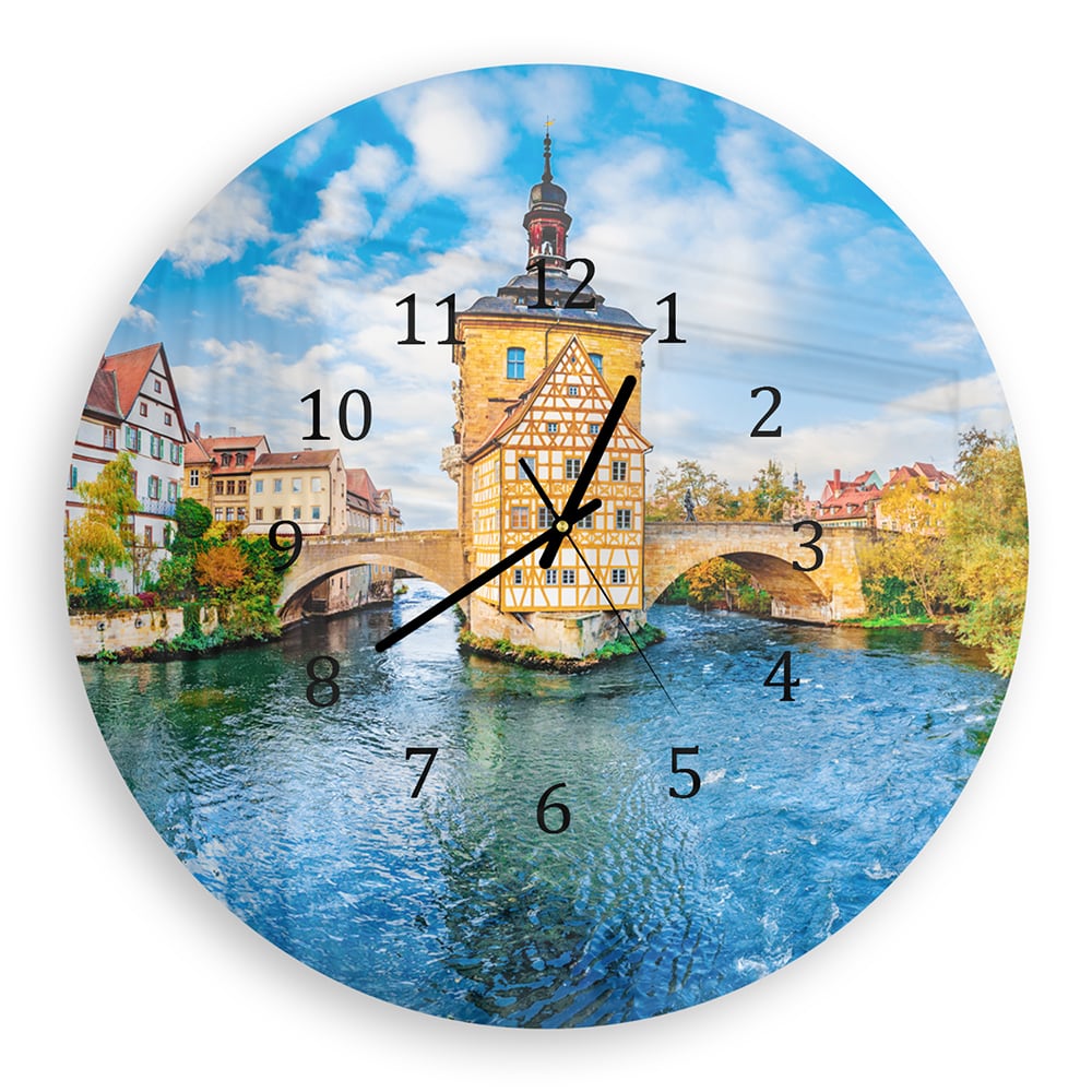 Wanduhr Rund - Altstadt von Bamberg