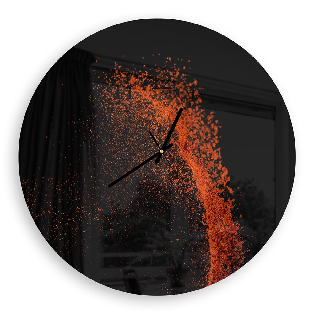 Wanduhr Rund - Paprikapulver