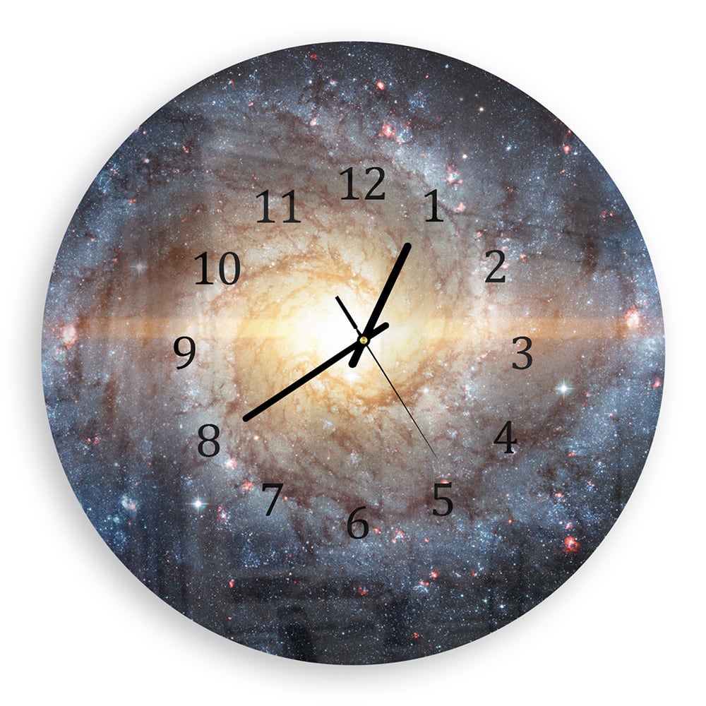 Wanduhr Rund - Nebel zwischen den Sternen
