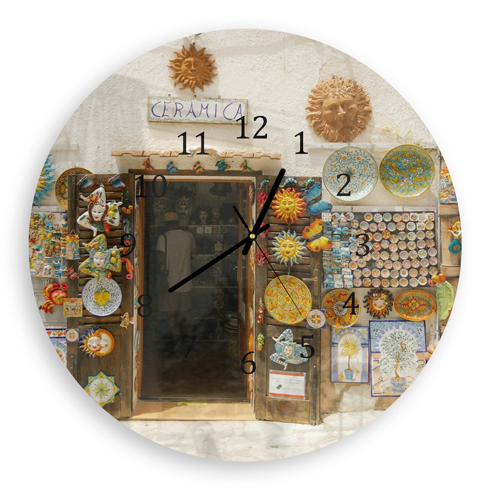 Wanduhr Rund - Künstlerischer Laden