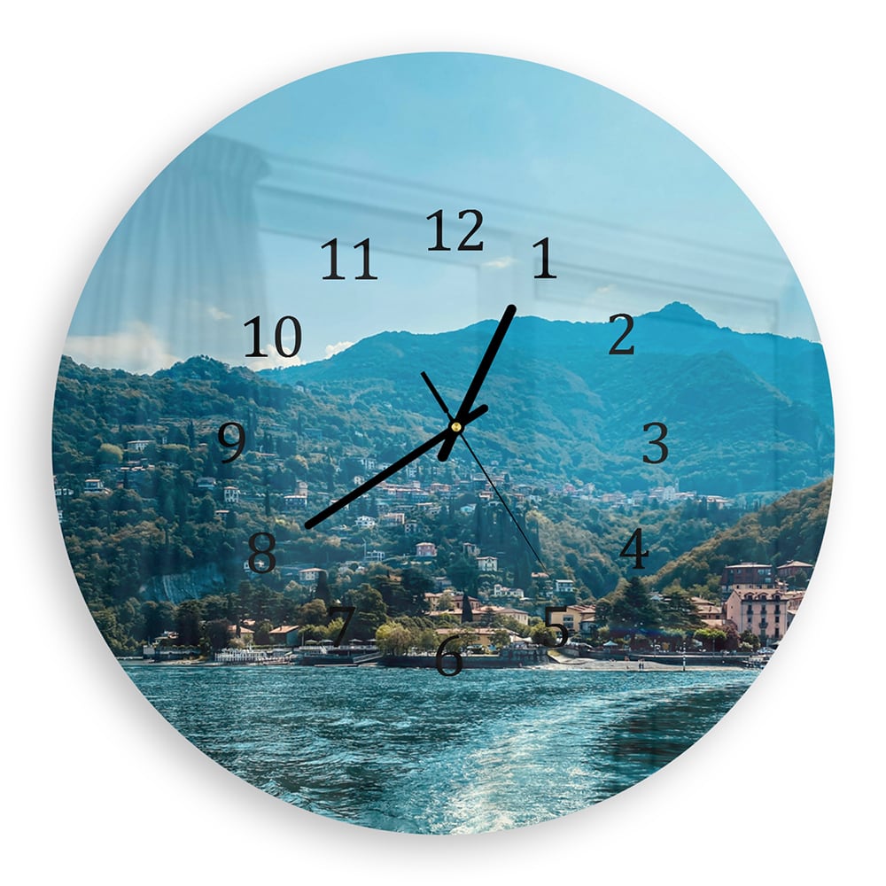 Wanduhr Rund - Varenna in Italien