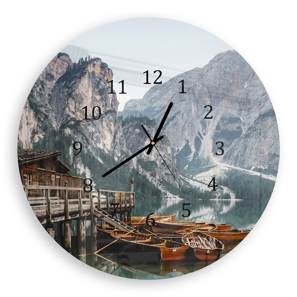 Wanduhr Rund - Pragser Wildsee