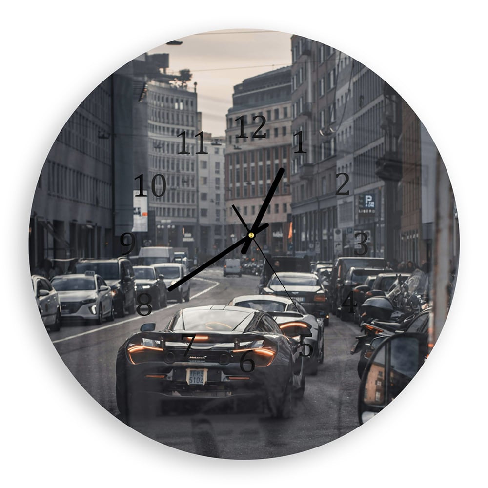 Wanduhr Rund - McLaren Schlange