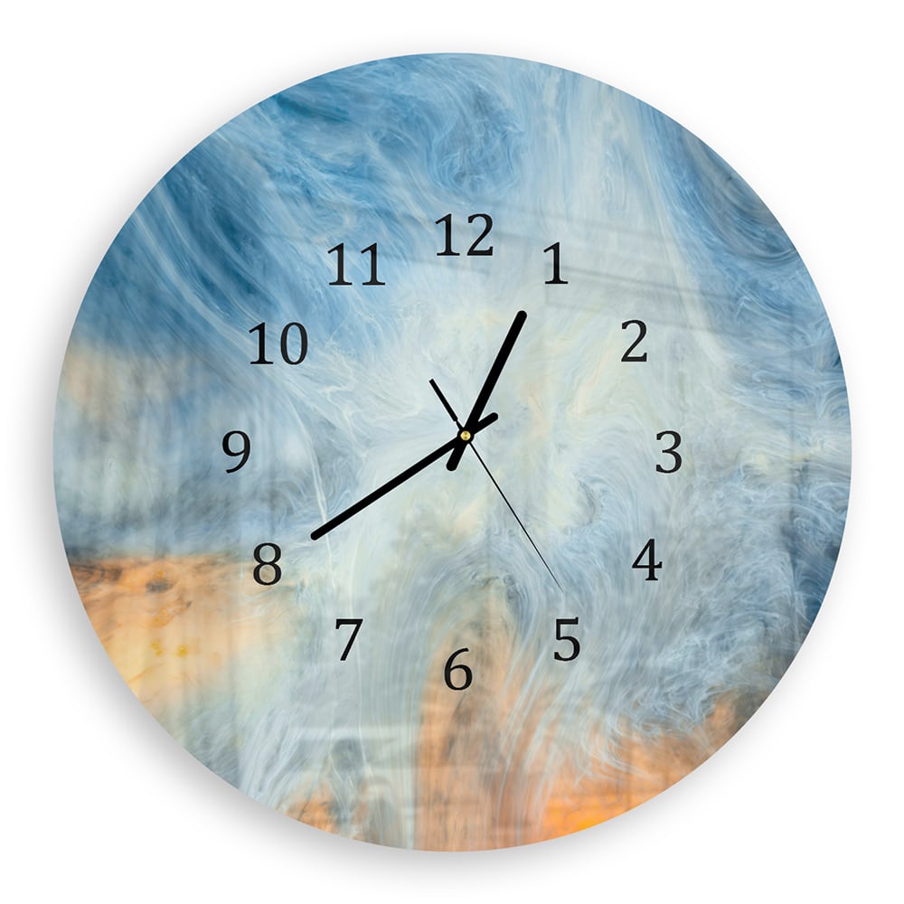 Wanduhr Rund - Mystischer Himmel