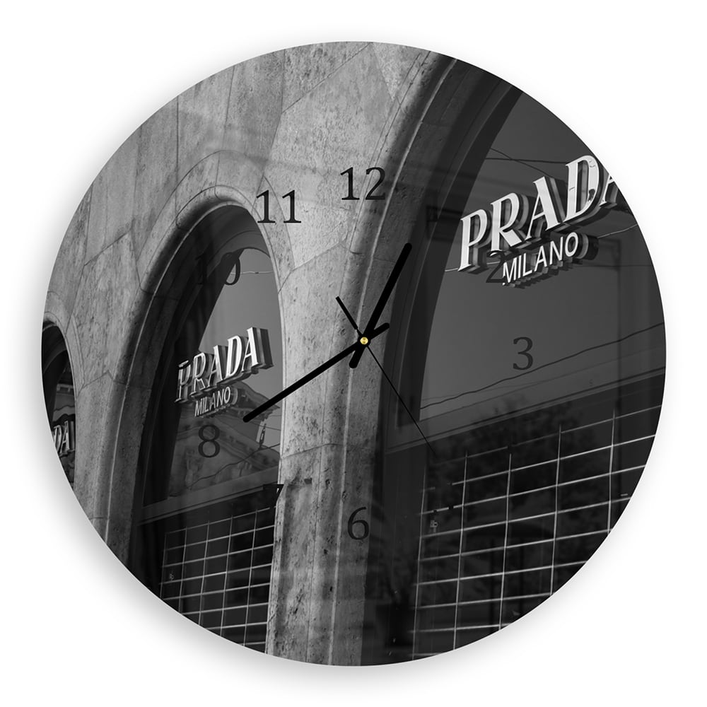 Wanduhr Rund - Prada Milano