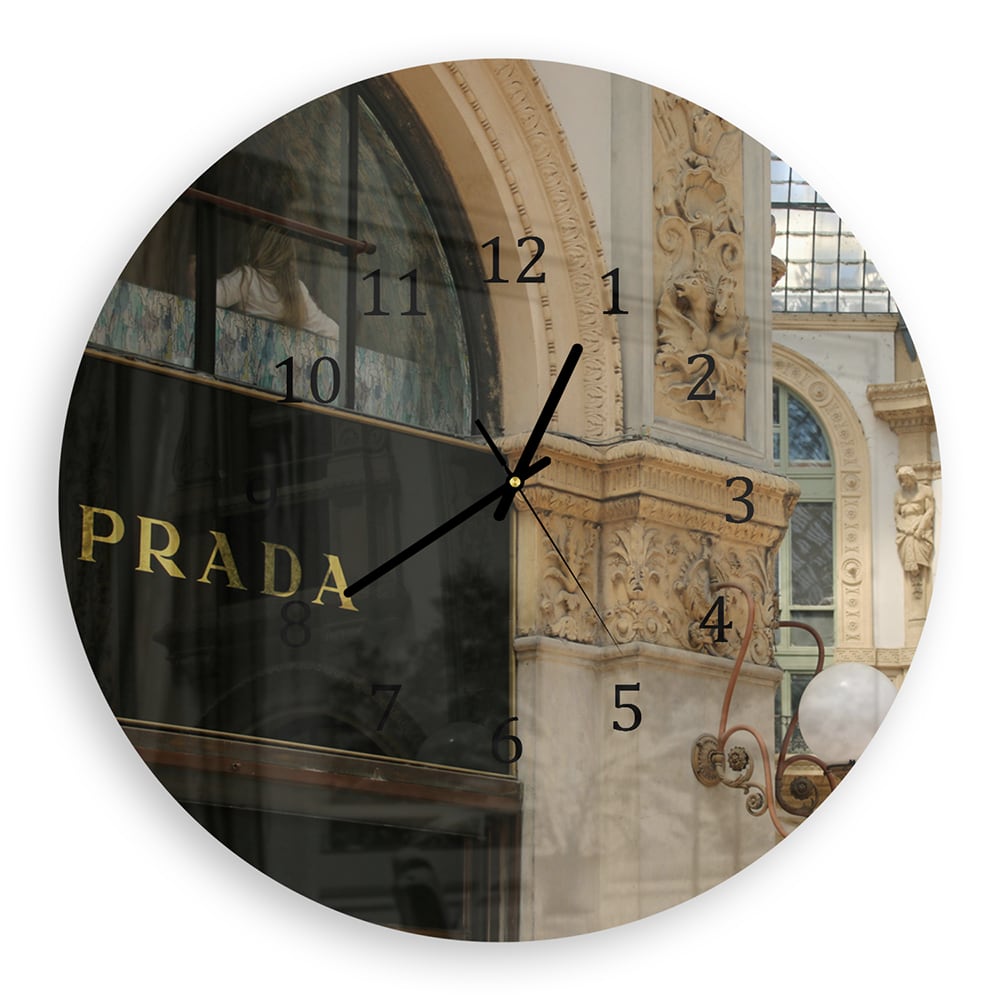 Wanduhr Rund - Prada-Geschäft