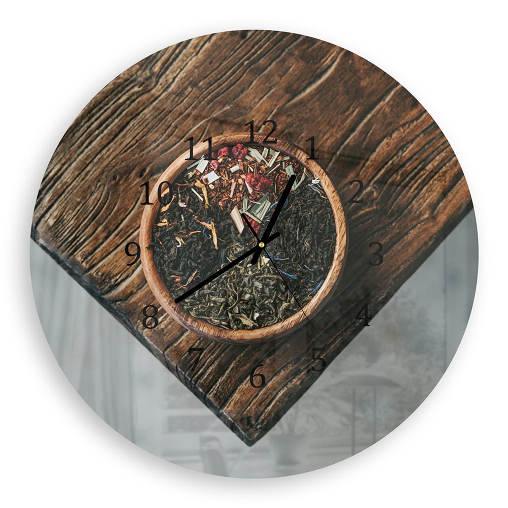 Wanduhr Rund - Kunst der Gewürze