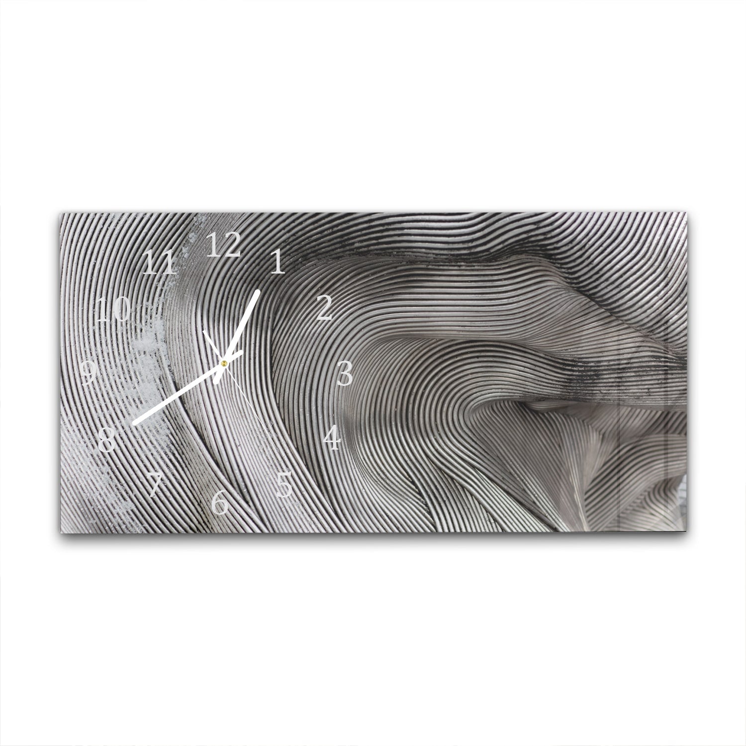 Wanduhr 60x30 - Gebogenes Eisen