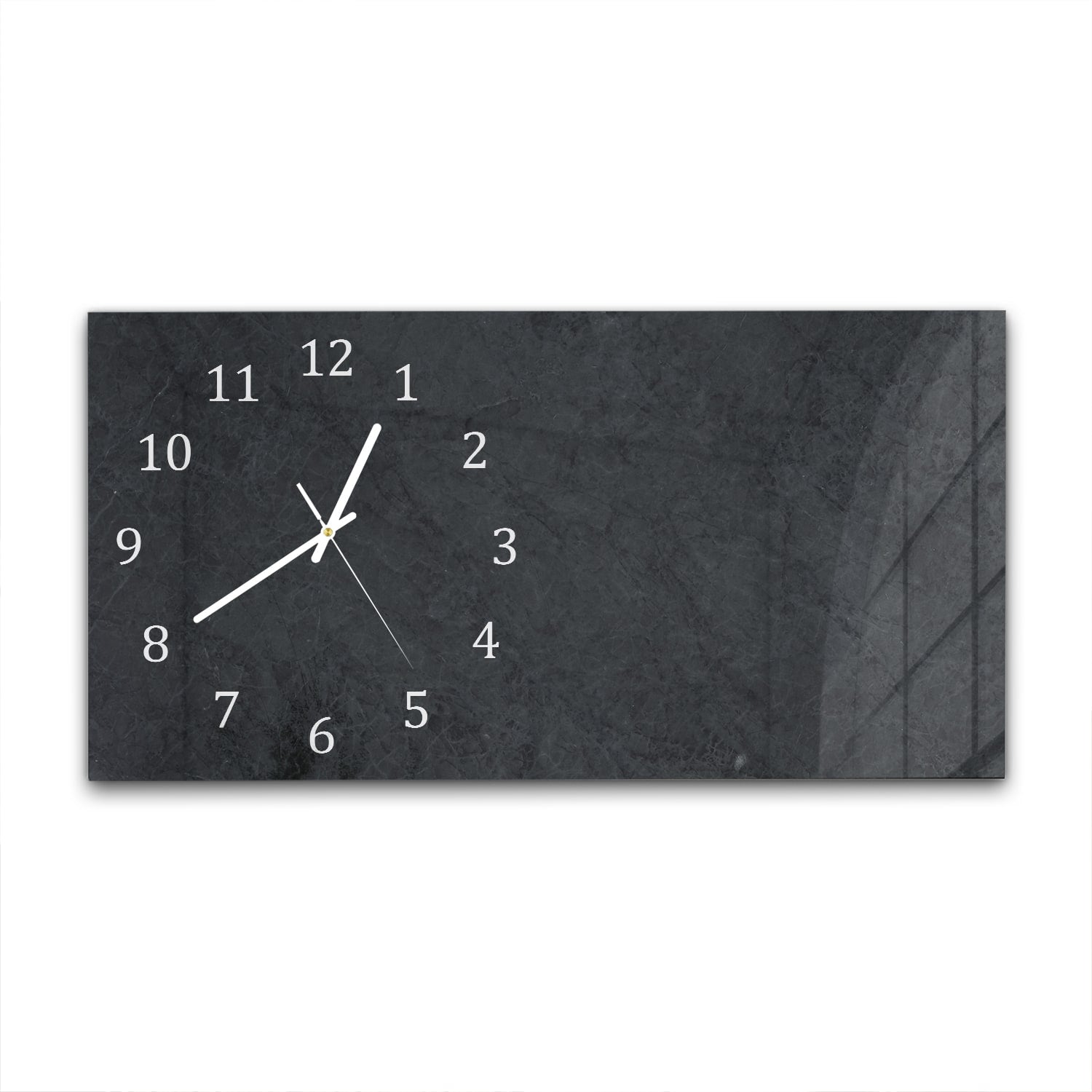 Wanduhr 60x30 - Schwarzer Marmor