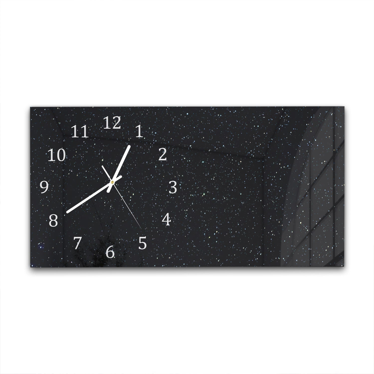 Wanduhr 60x30 - Sternenhimmel