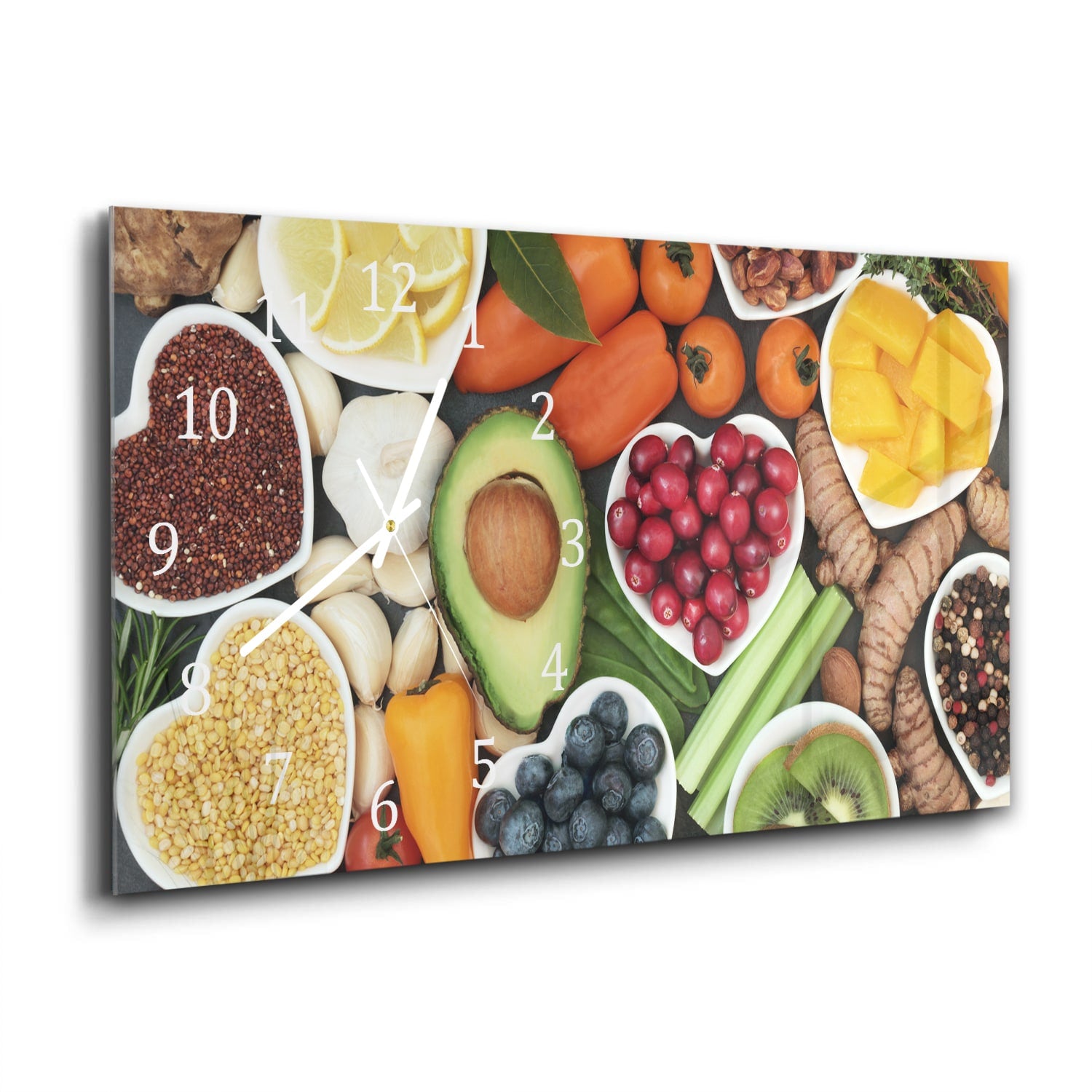 Wanduhr 60x30 - Gesunde Zutaten
