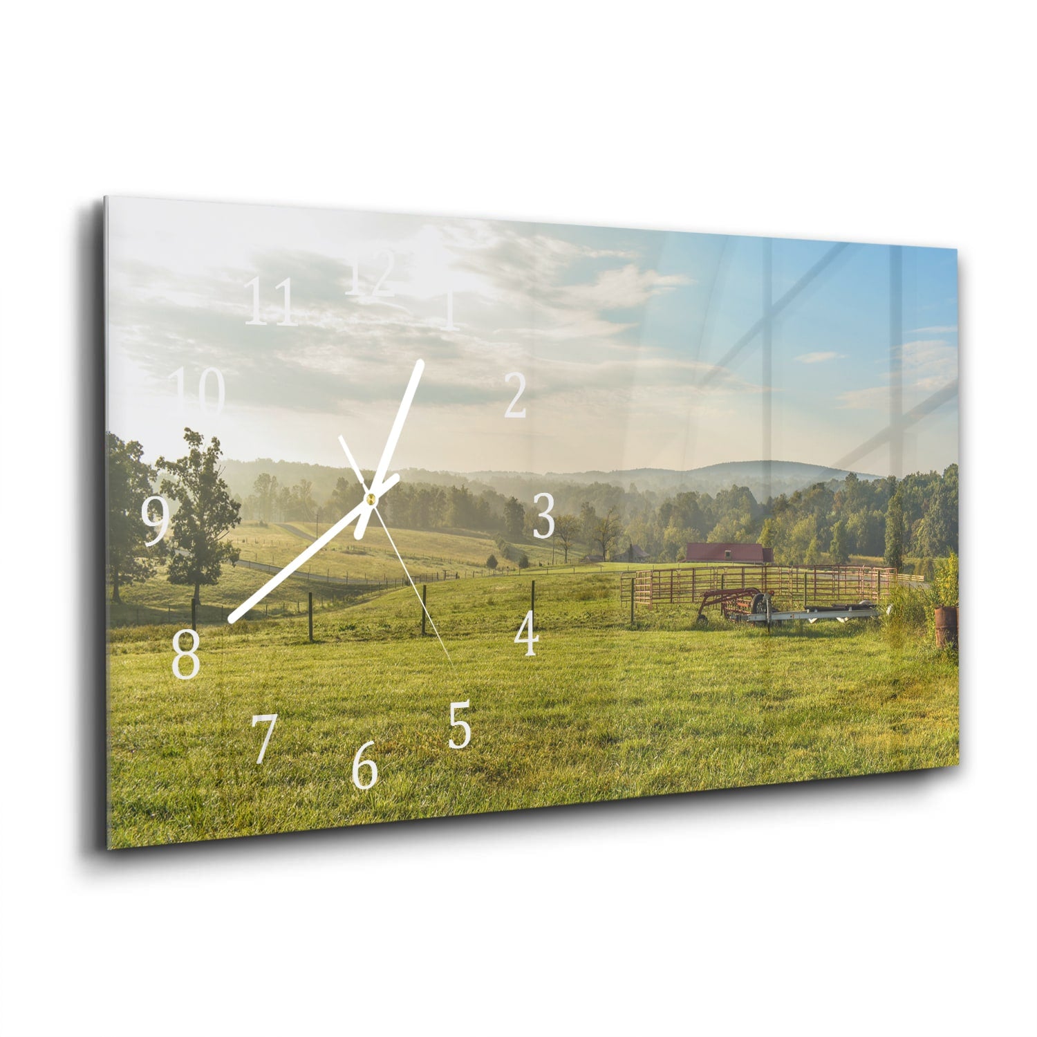 Wanduhr 60x30 - Feld bei Smith Mountain