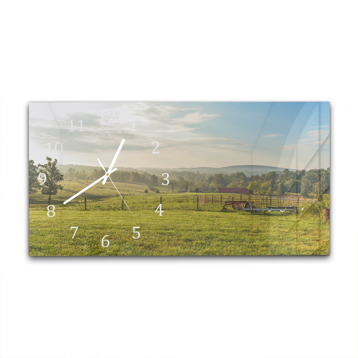 Wanduhr 60x30 - Feld bei Smith Mountain