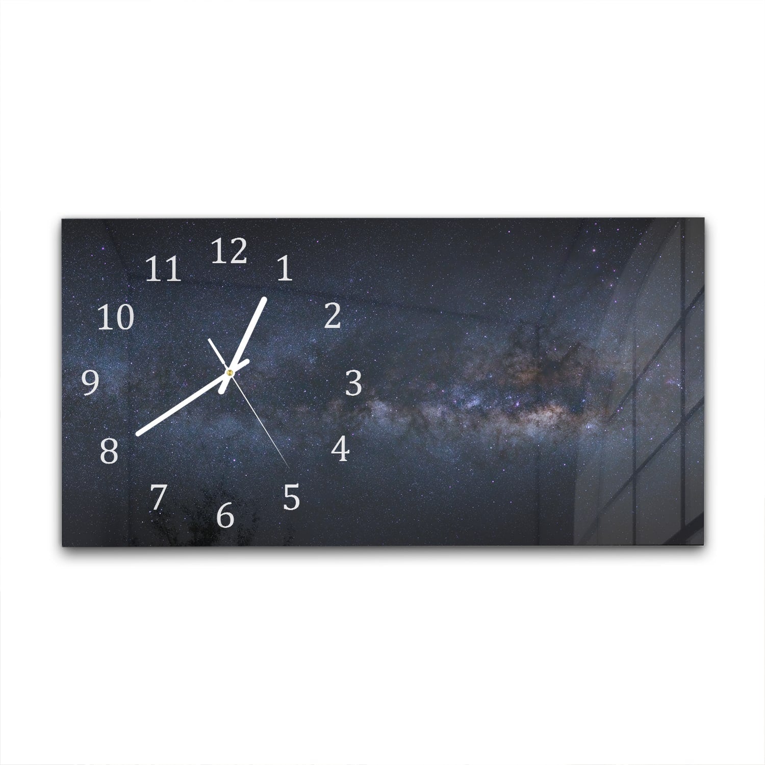 Wanduhr 60x30 - Die Milchstraße