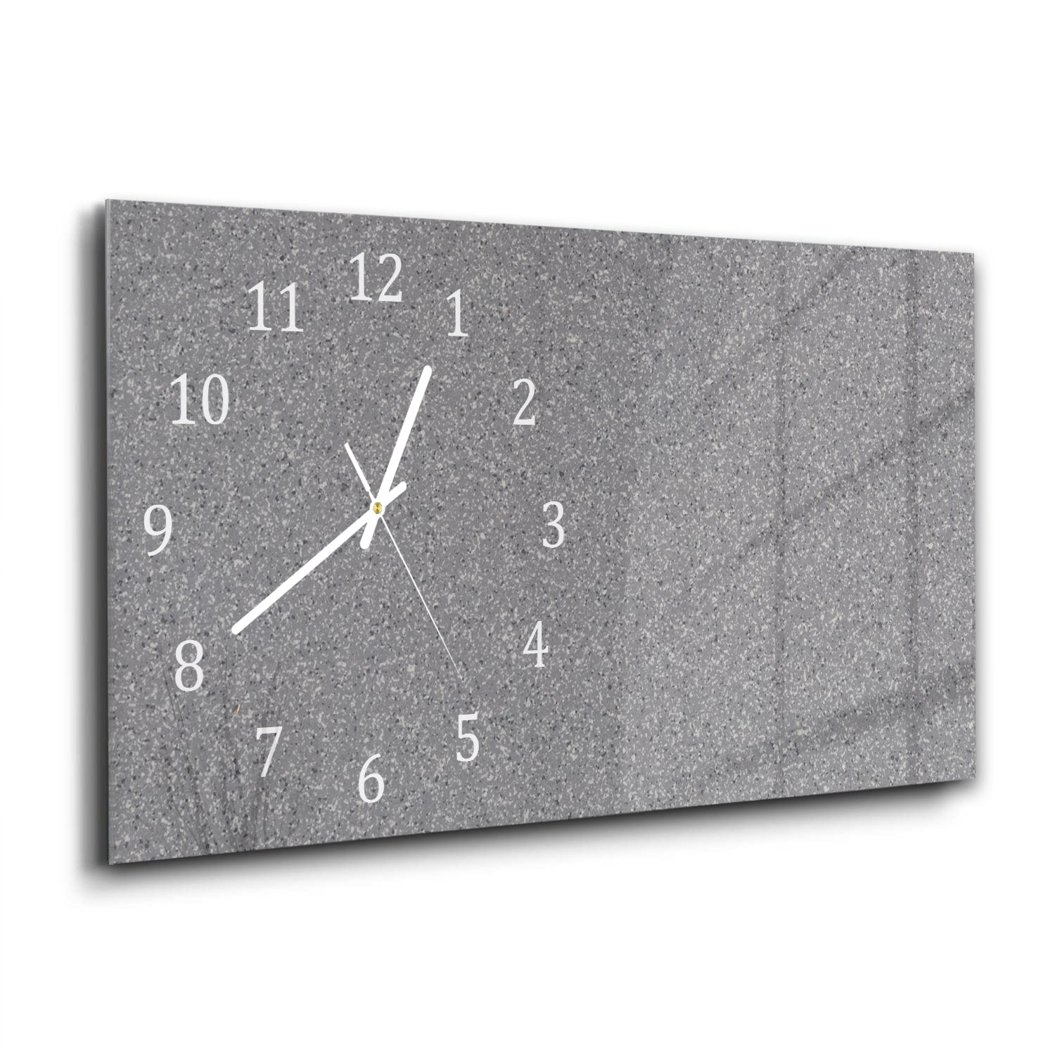 Wanduhr 60x30 - Grauer Granit
