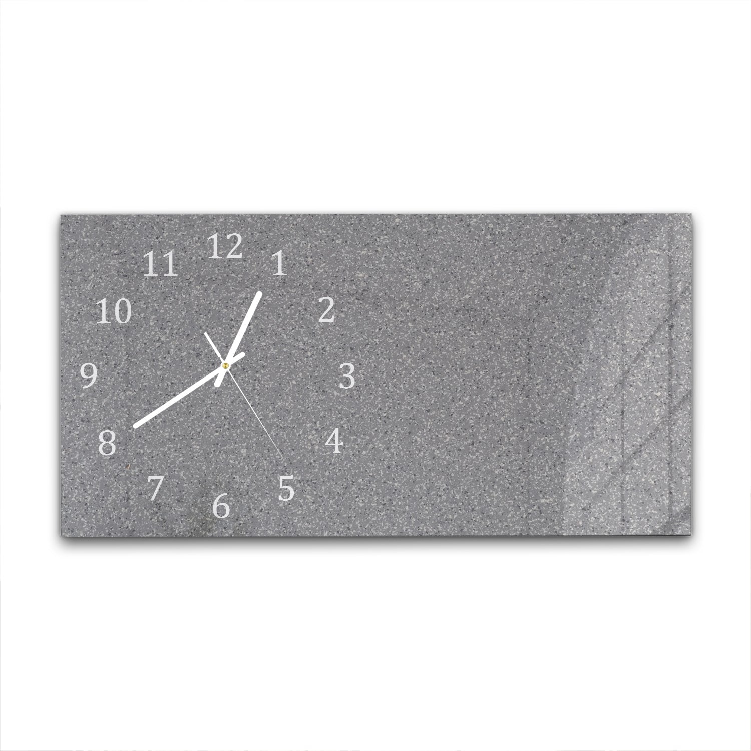 Wanduhr 60x30 - Grauer Granit