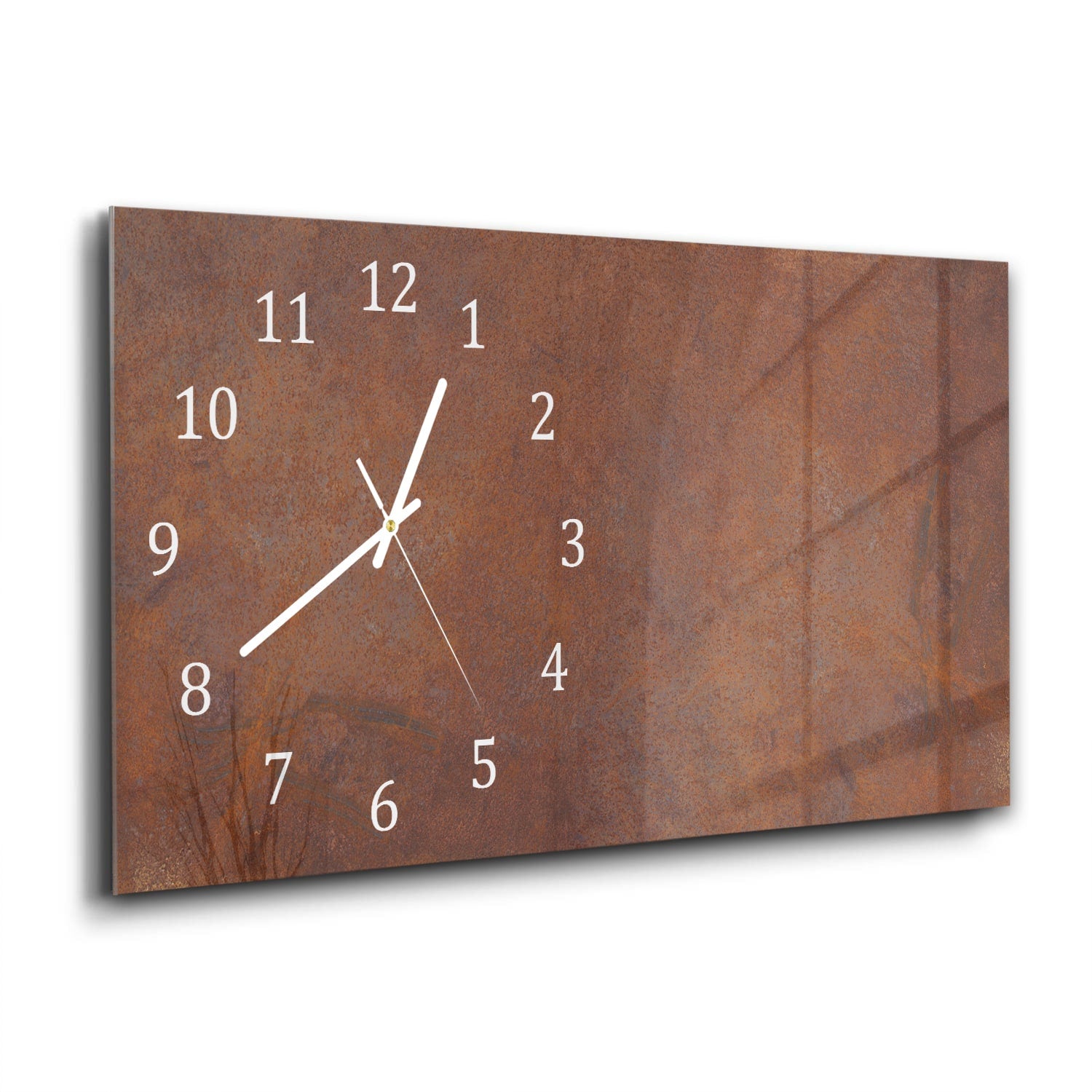 Wanduhr 60x30 - Rost-Textur