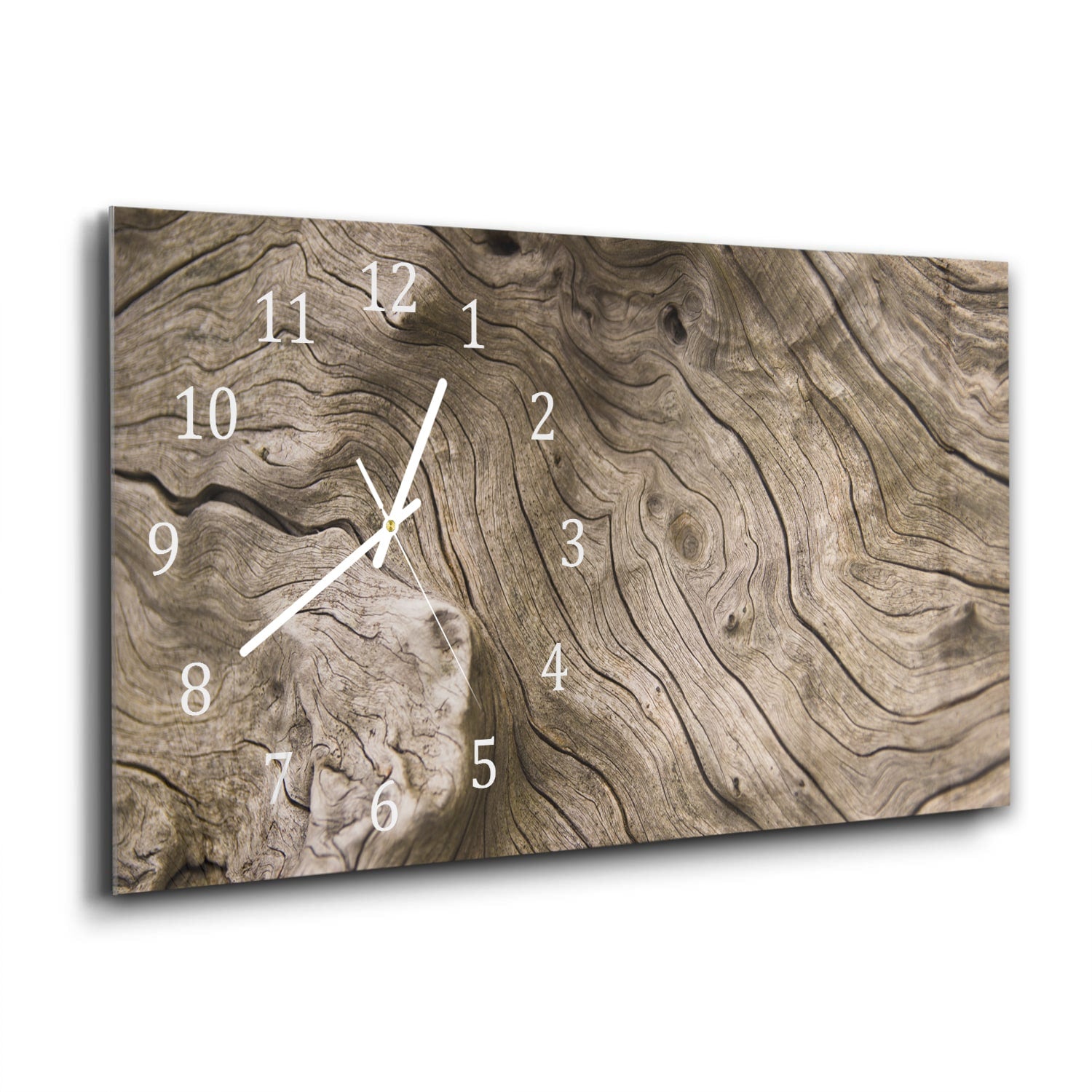Wanduhr 60x30 - Treibholz