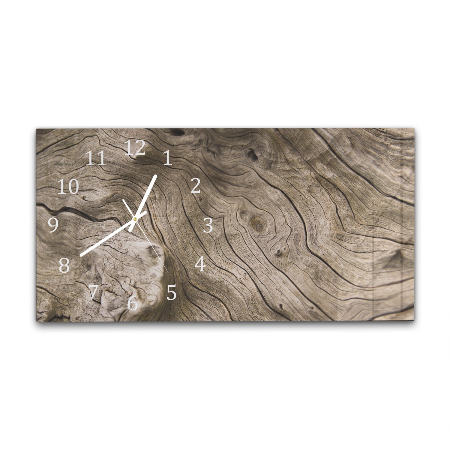 Wanduhr 60x30 - Treibholz