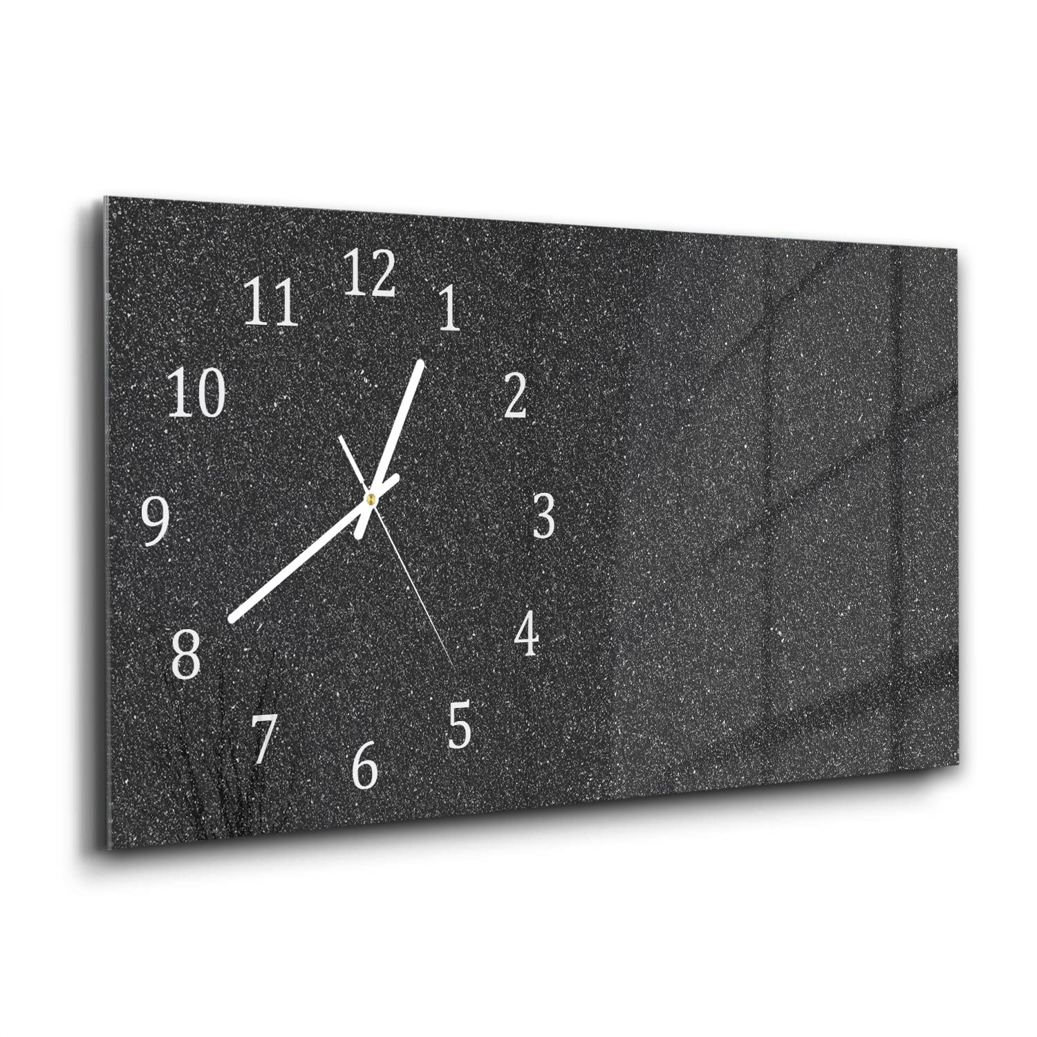 Wanduhr 60x30 - Asphalt-Textur