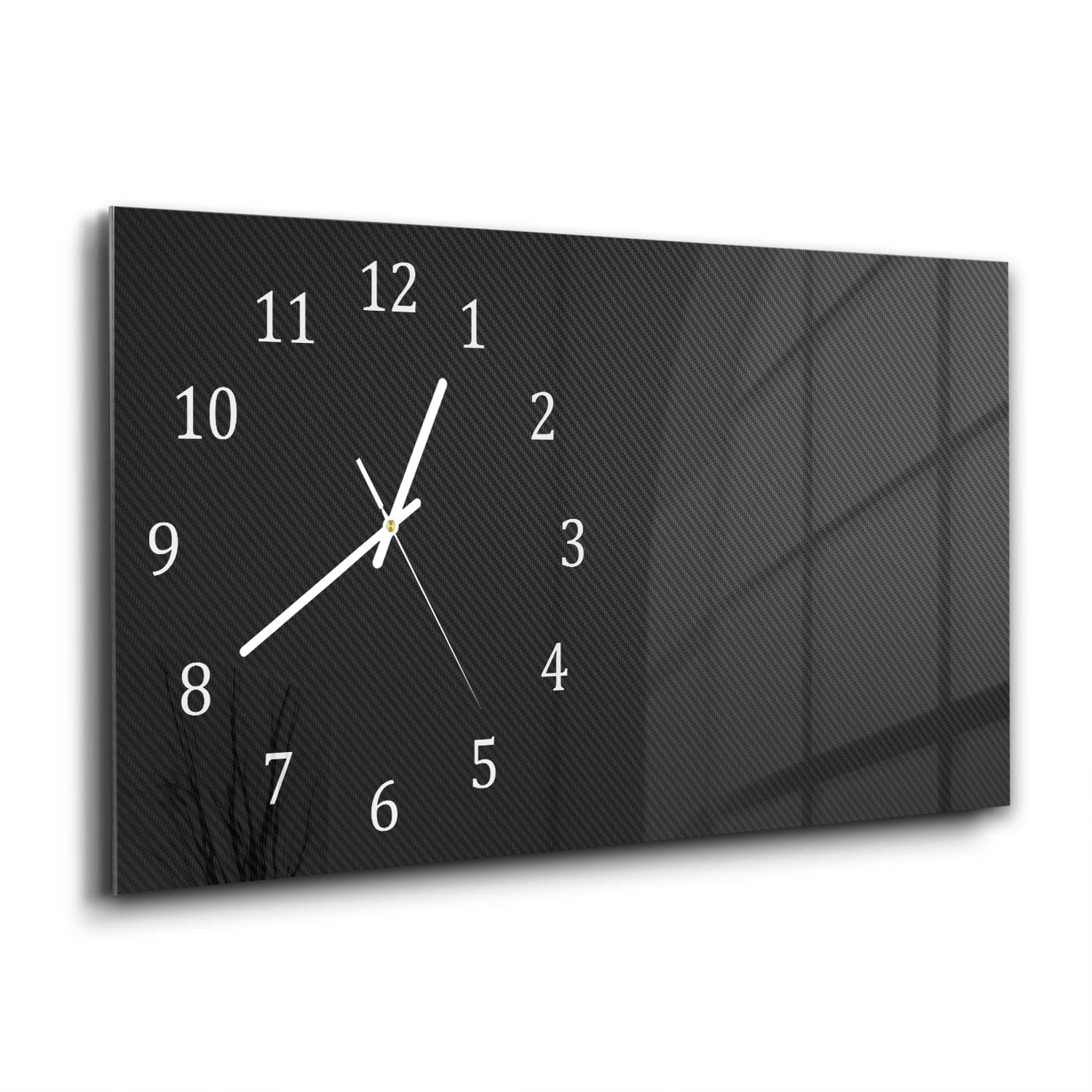 Wanduhr 60x30 - Kohlefaser