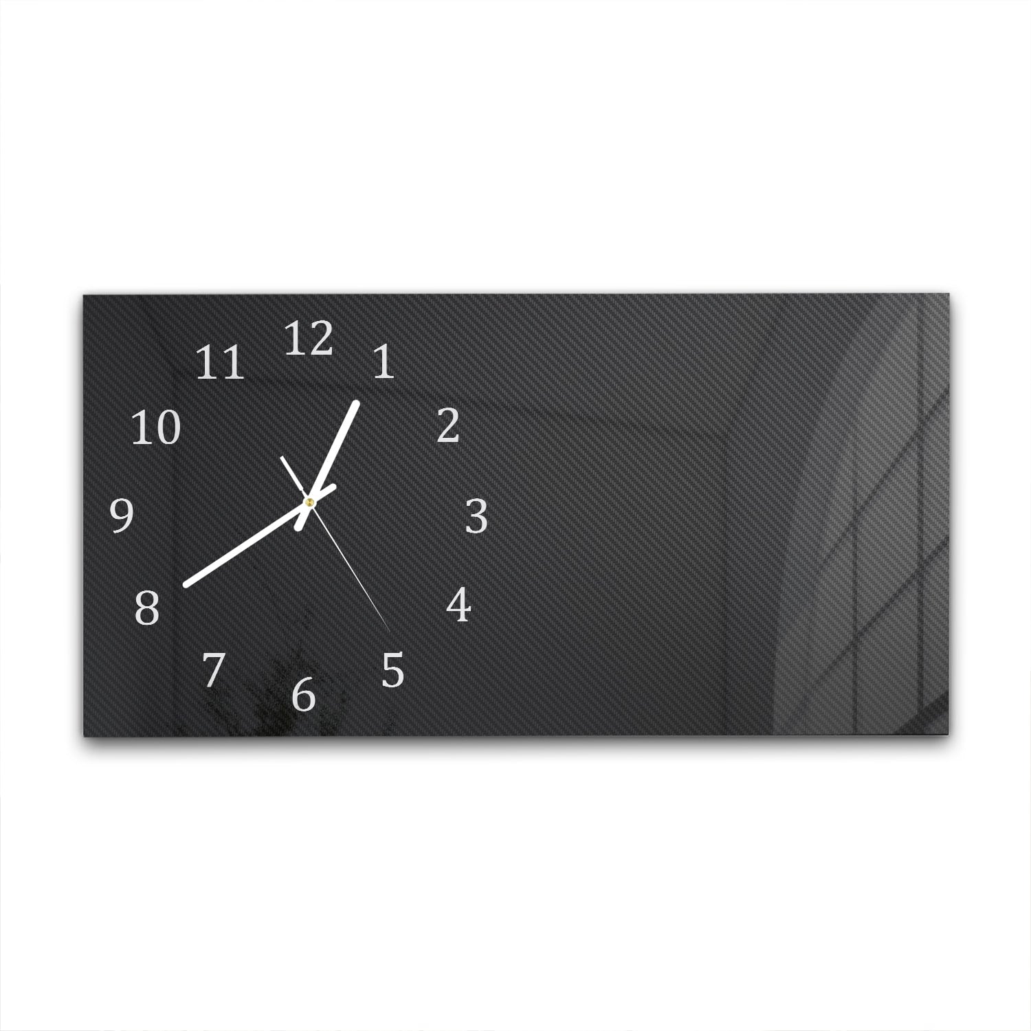 Wanduhr 60x30 - Kohlefaser