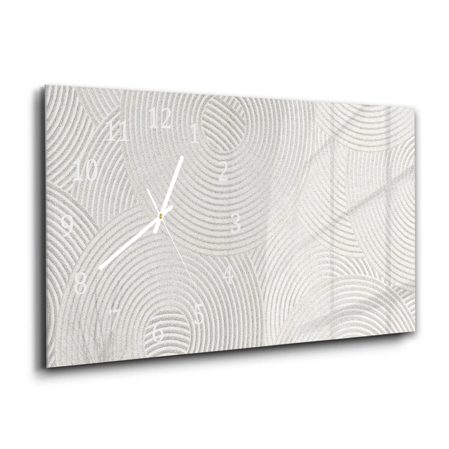 Wanduhr 60x30 - Zen-Muster