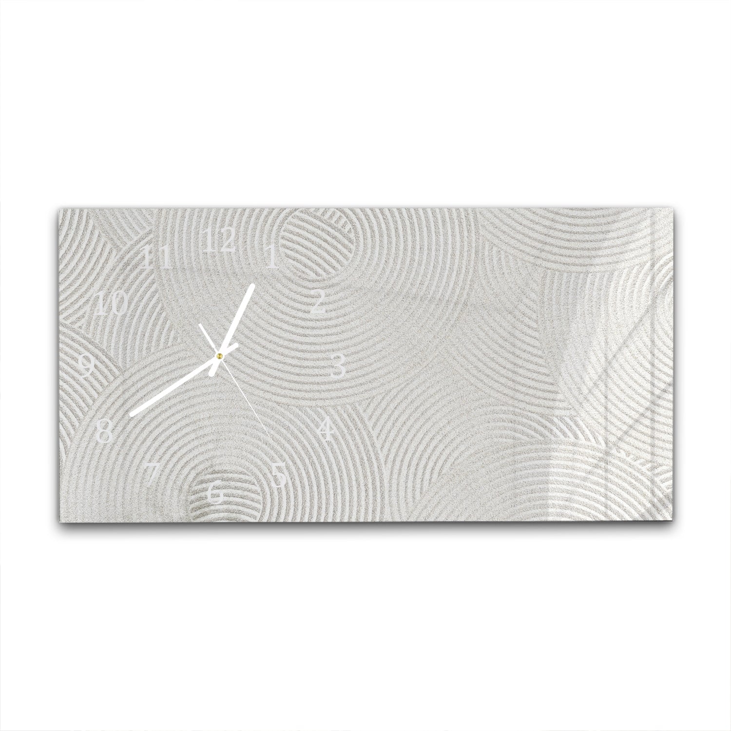 Wanduhr 60x30 - Zen-Muster