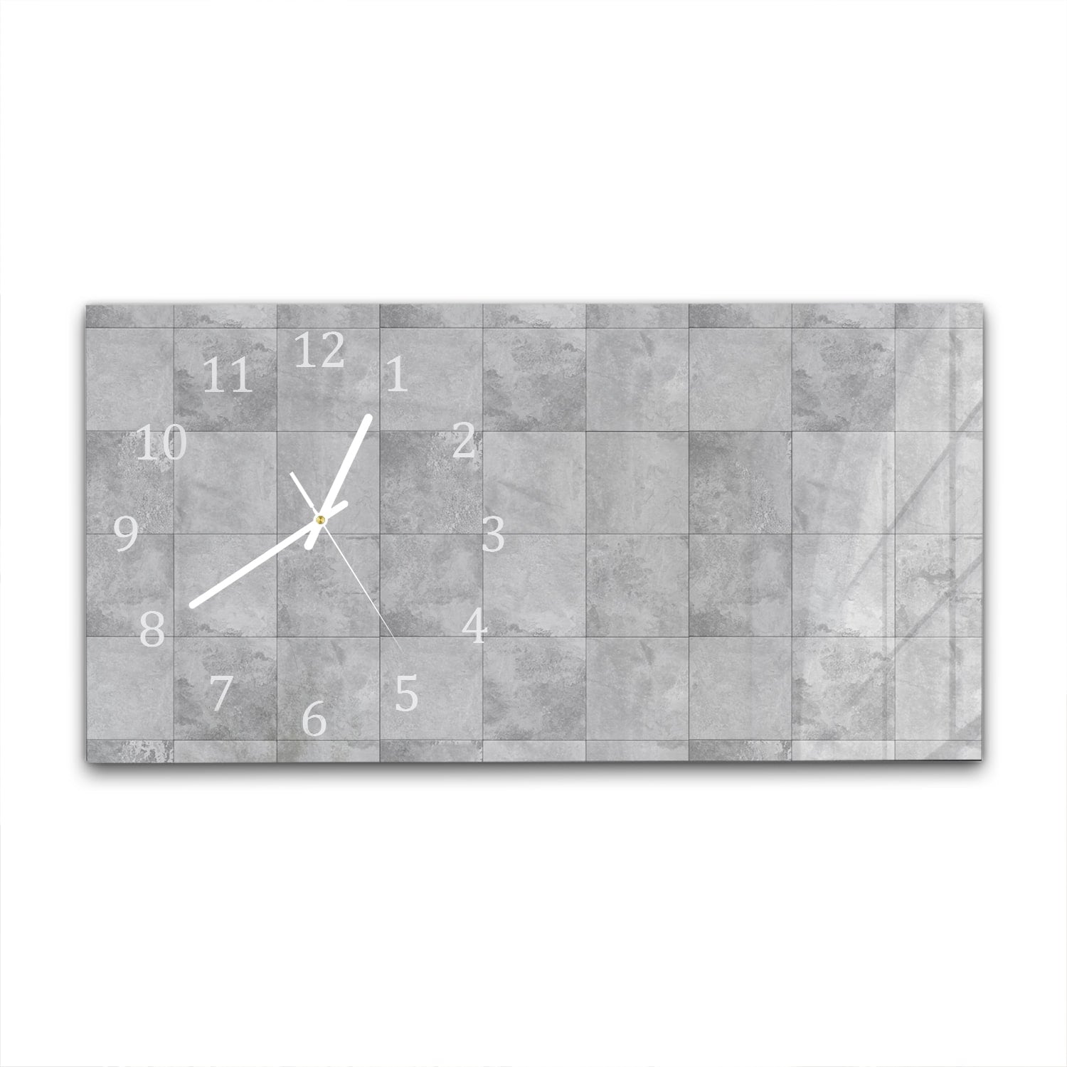 Wanduhr 60x30 - Steinfliesen