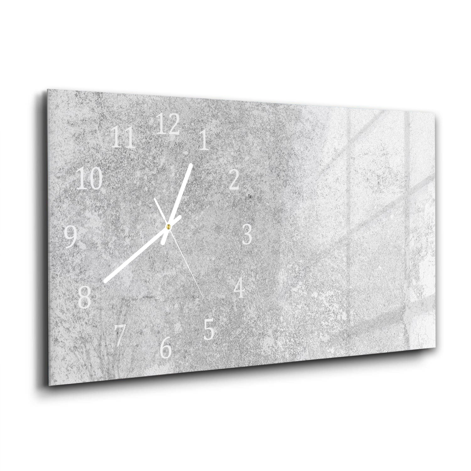 Wanduhr 60x30 - Grauer Kalkstein