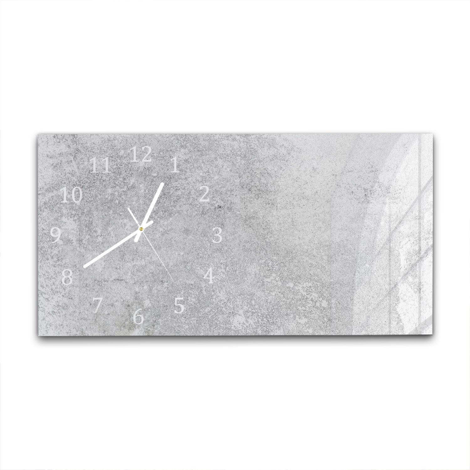 Wanduhr 60x30 - Grauer Kalkstein