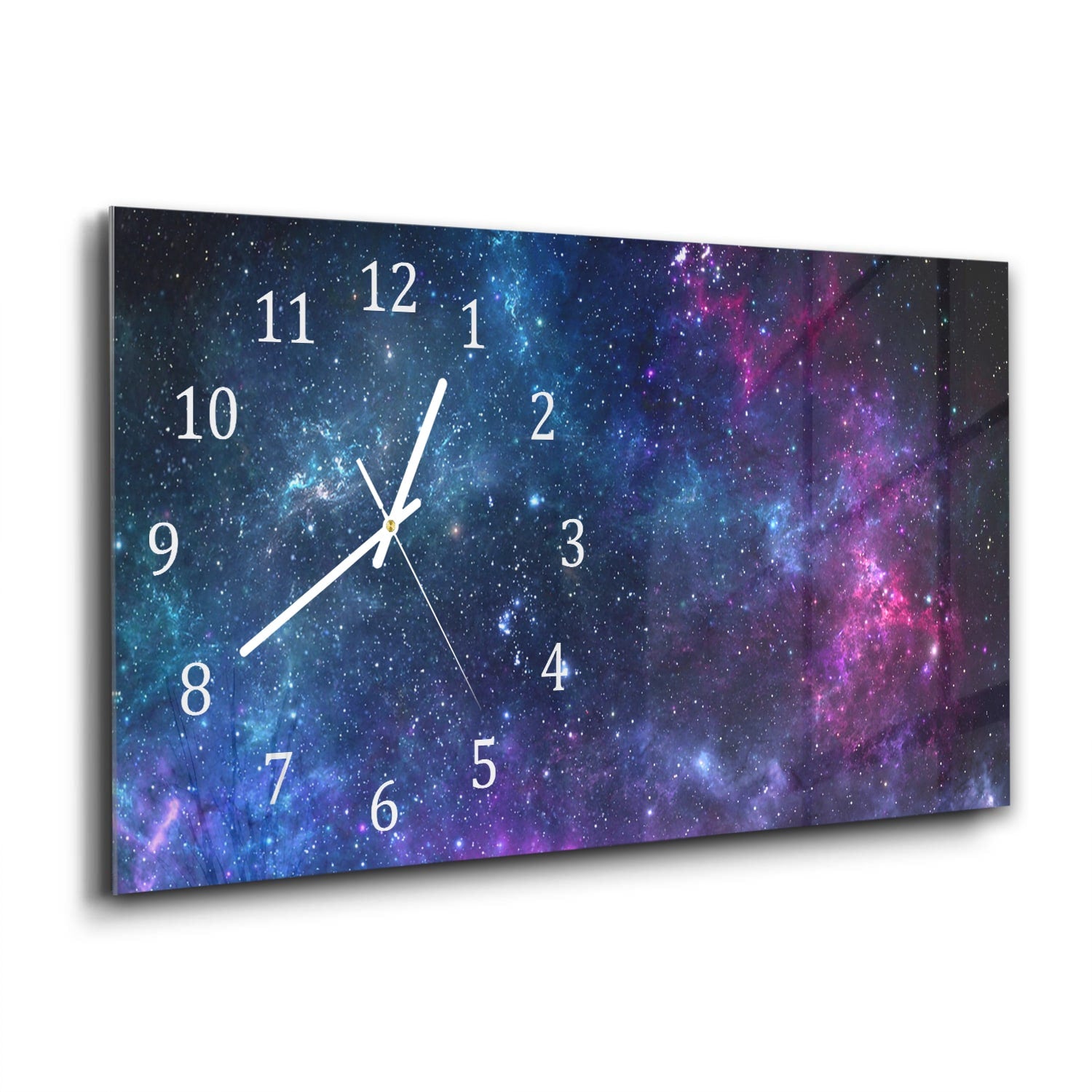 Wanduhr 60x30 - Tiefen des Weltraums