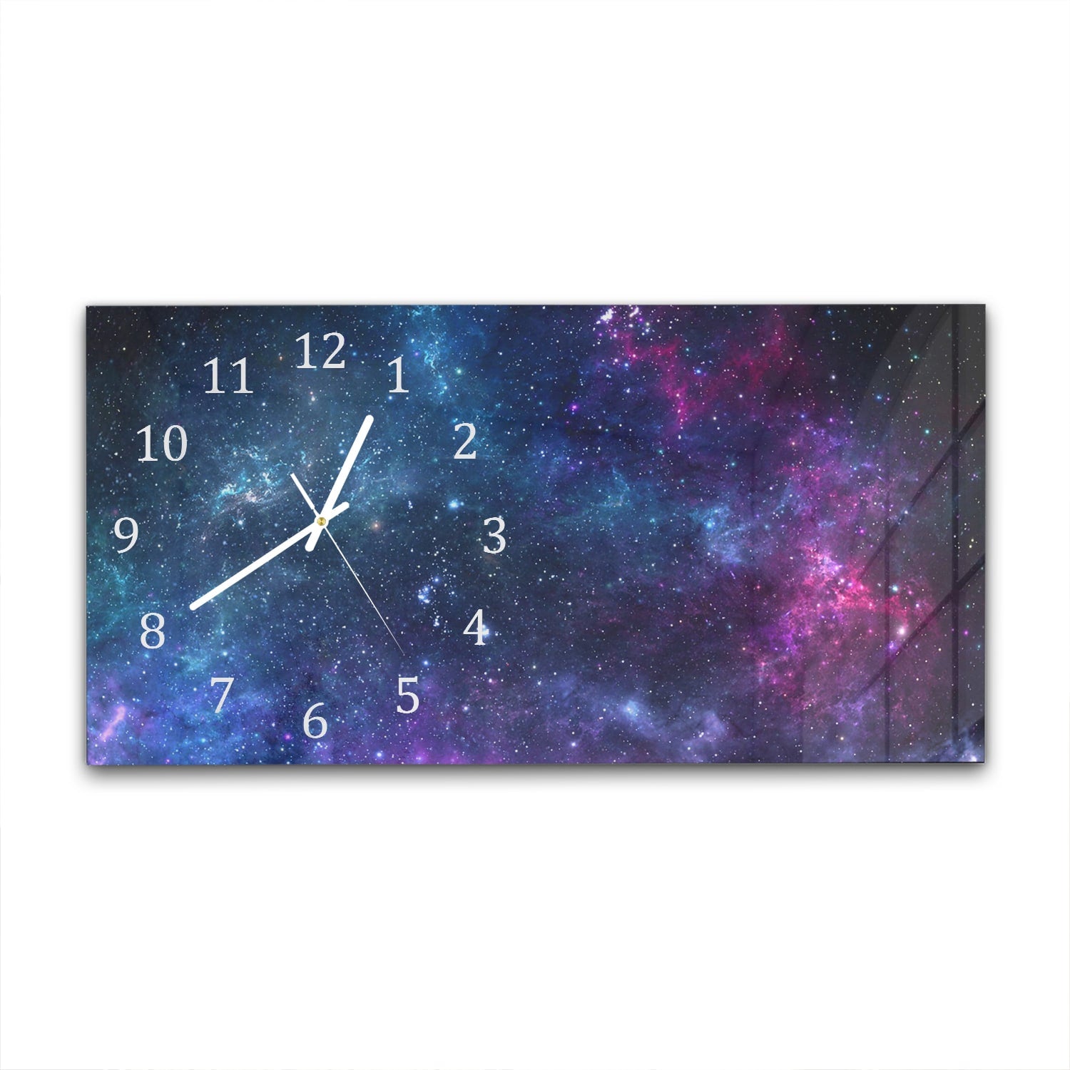 Wanduhr 60x30 - Tiefen des Weltraums