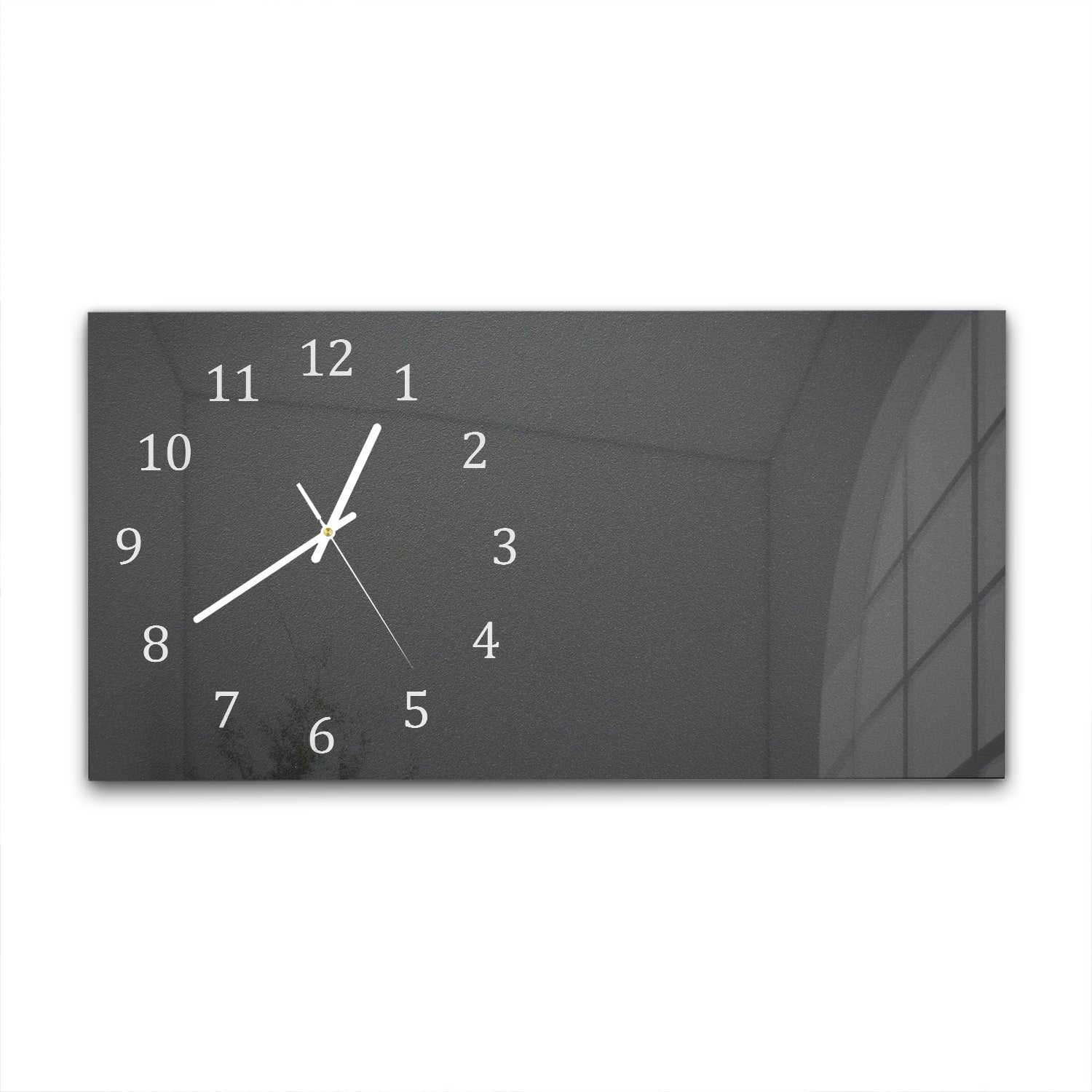 Wanduhr 60x30 - Matt dunkelgrau