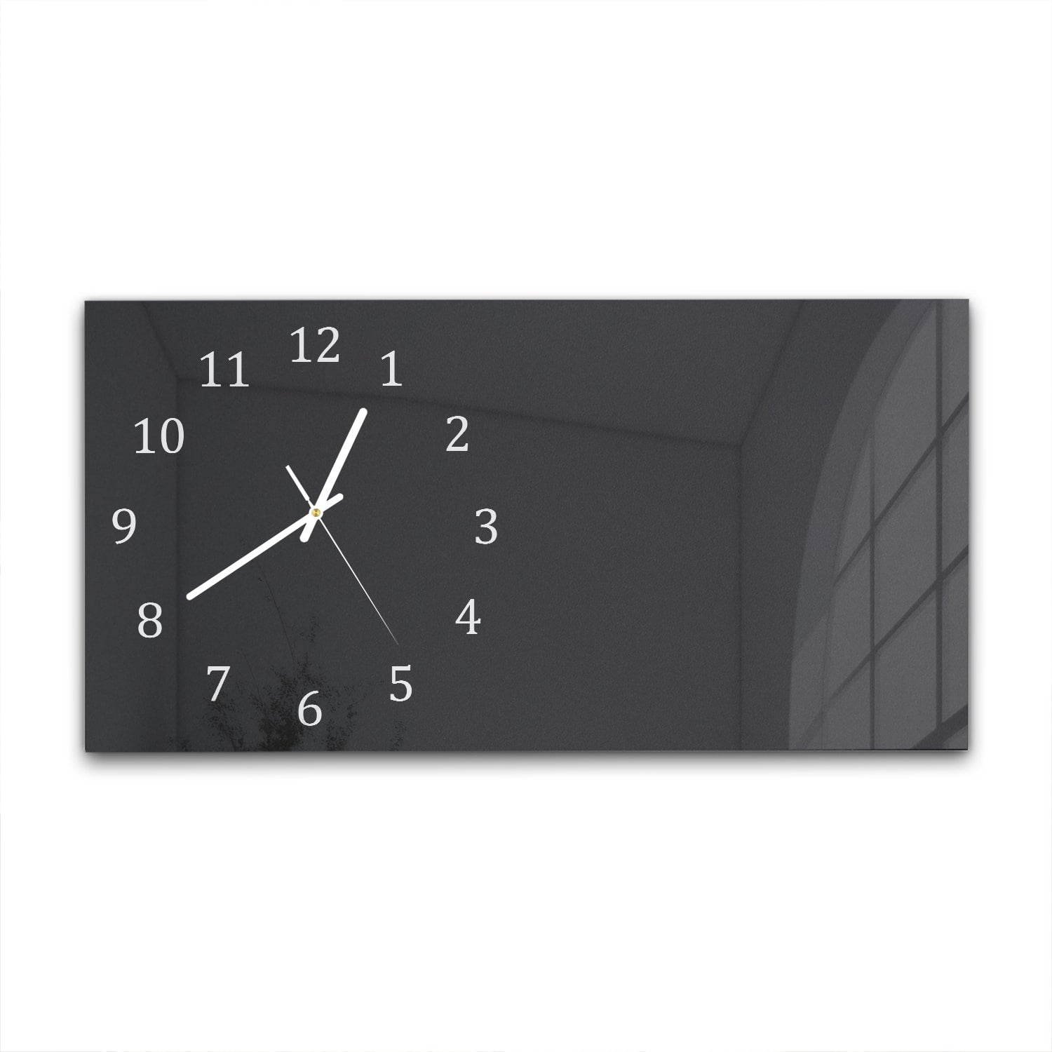 Wanduhr 60x30 - Matt Schwarz