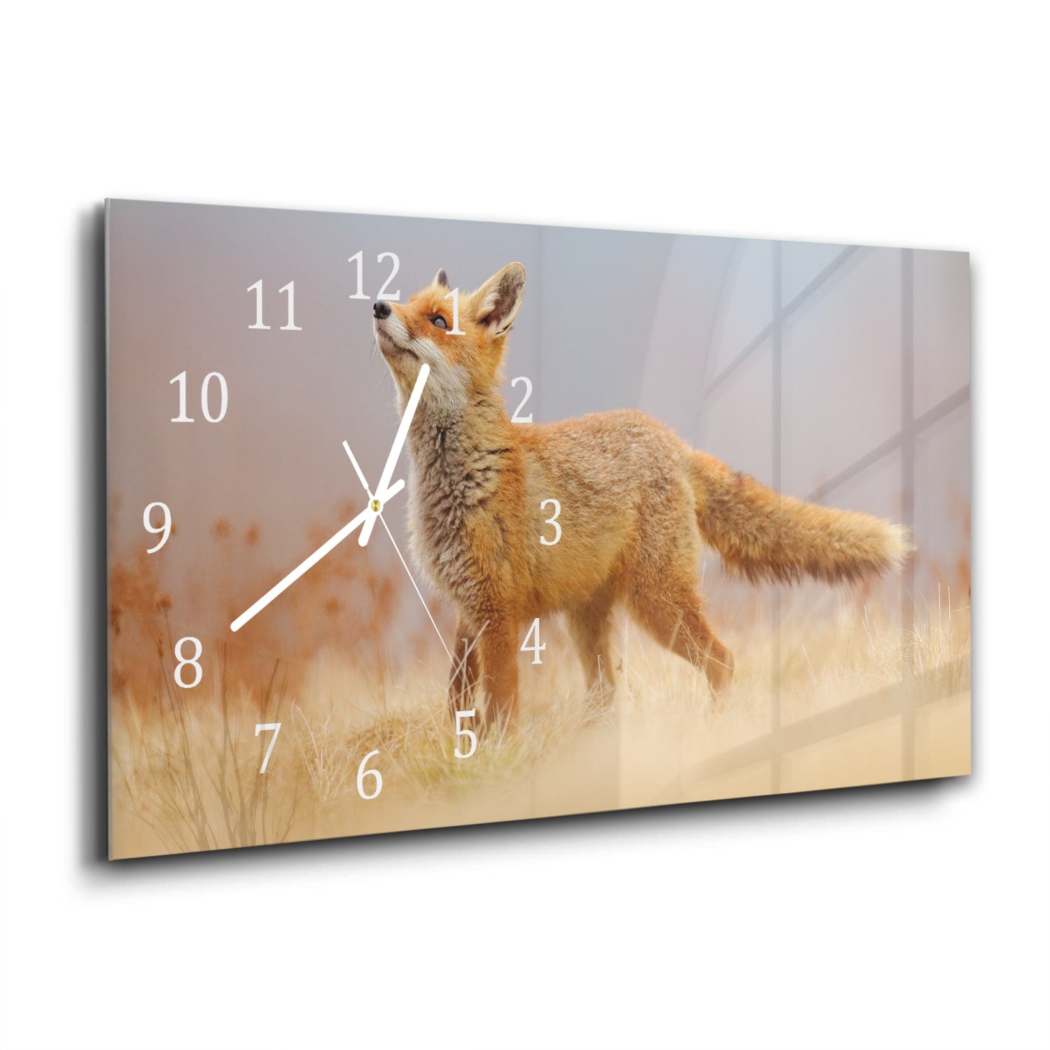 Wanduhr 60x30 - Rotfuchs