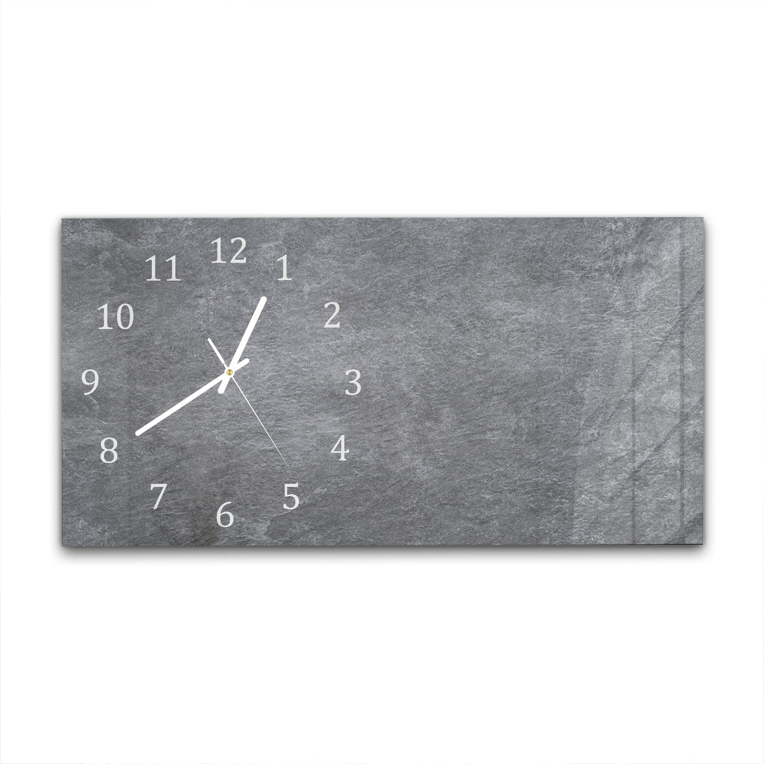 Wanduhr 60x30 - Natürlicher grauer Granit