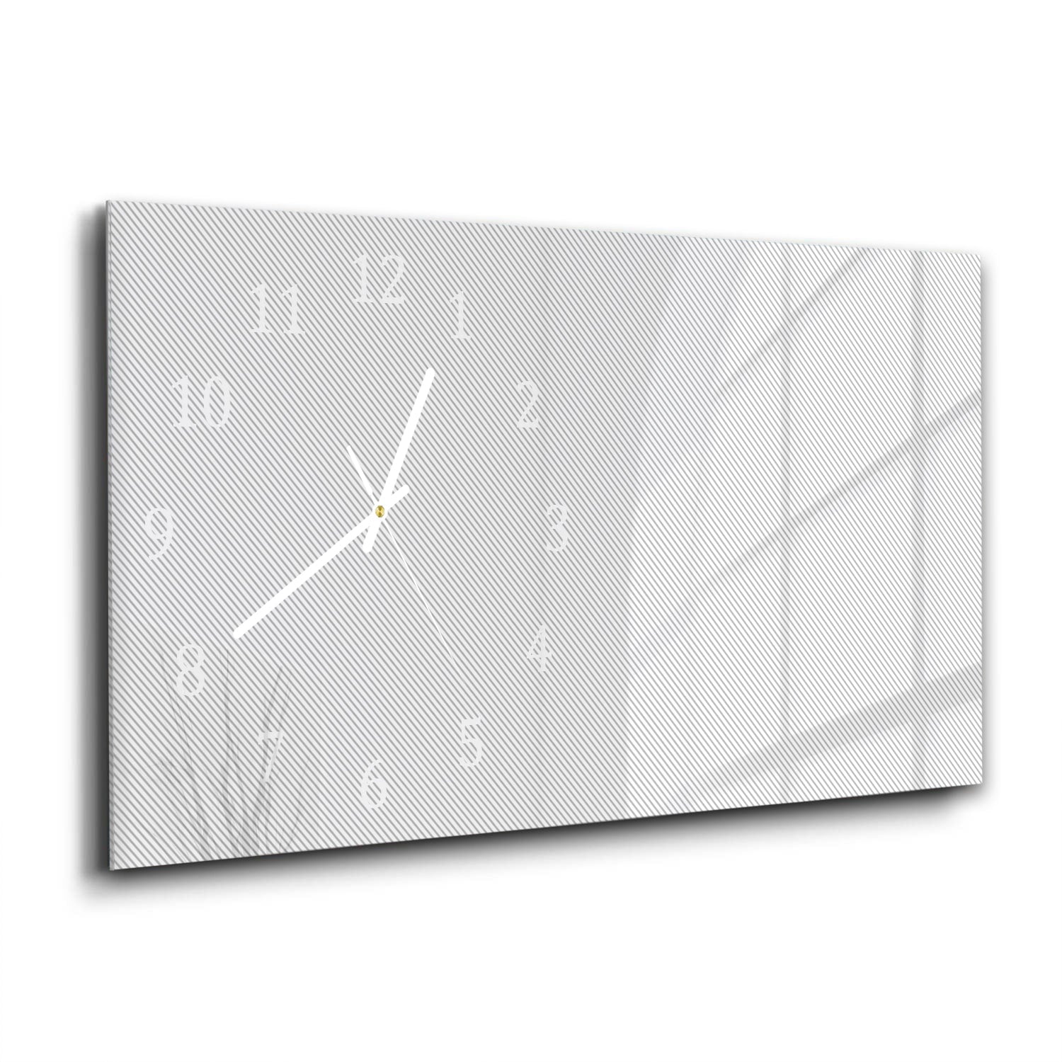 Wanduhr 60x30 - Abstrakte Linien-Textur