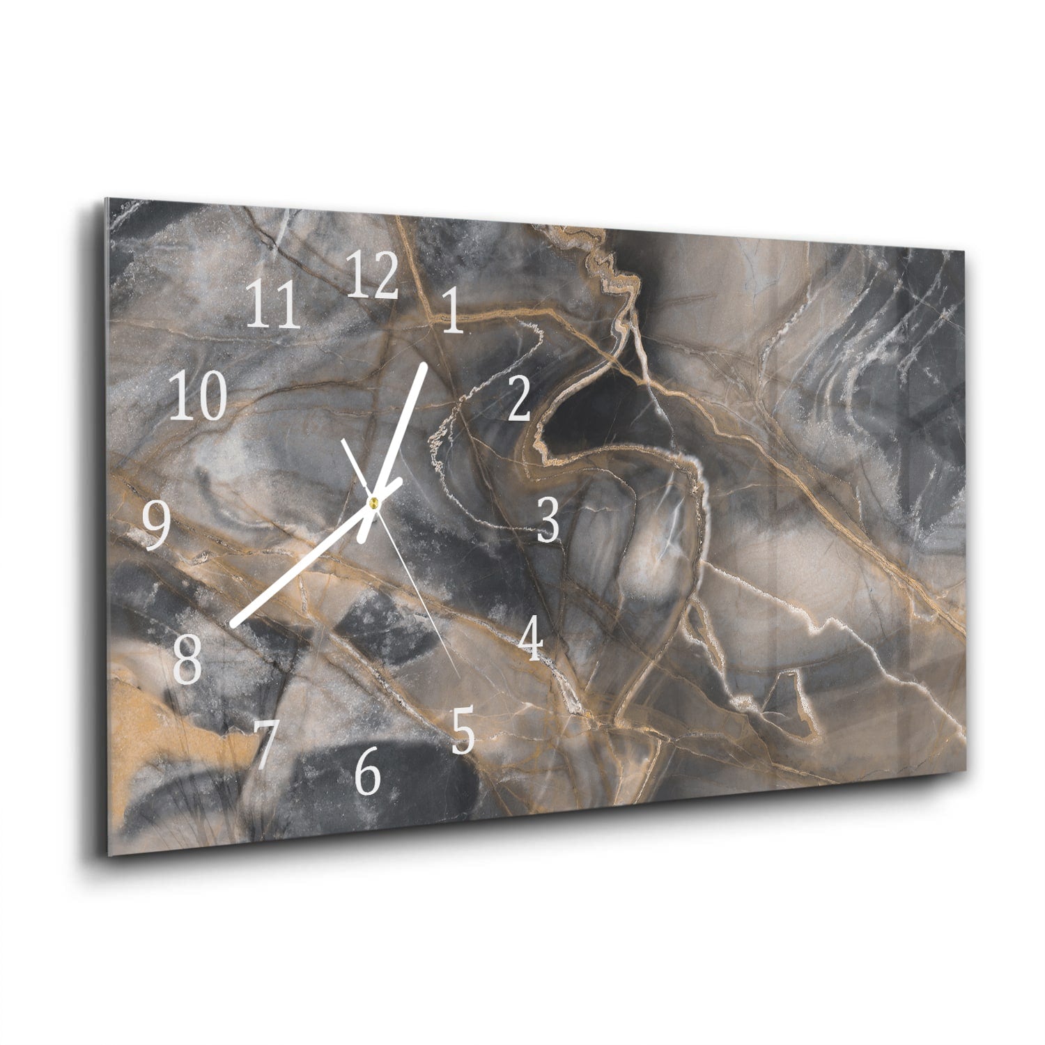 Wanduhr 60x30 - Antiker Marmor