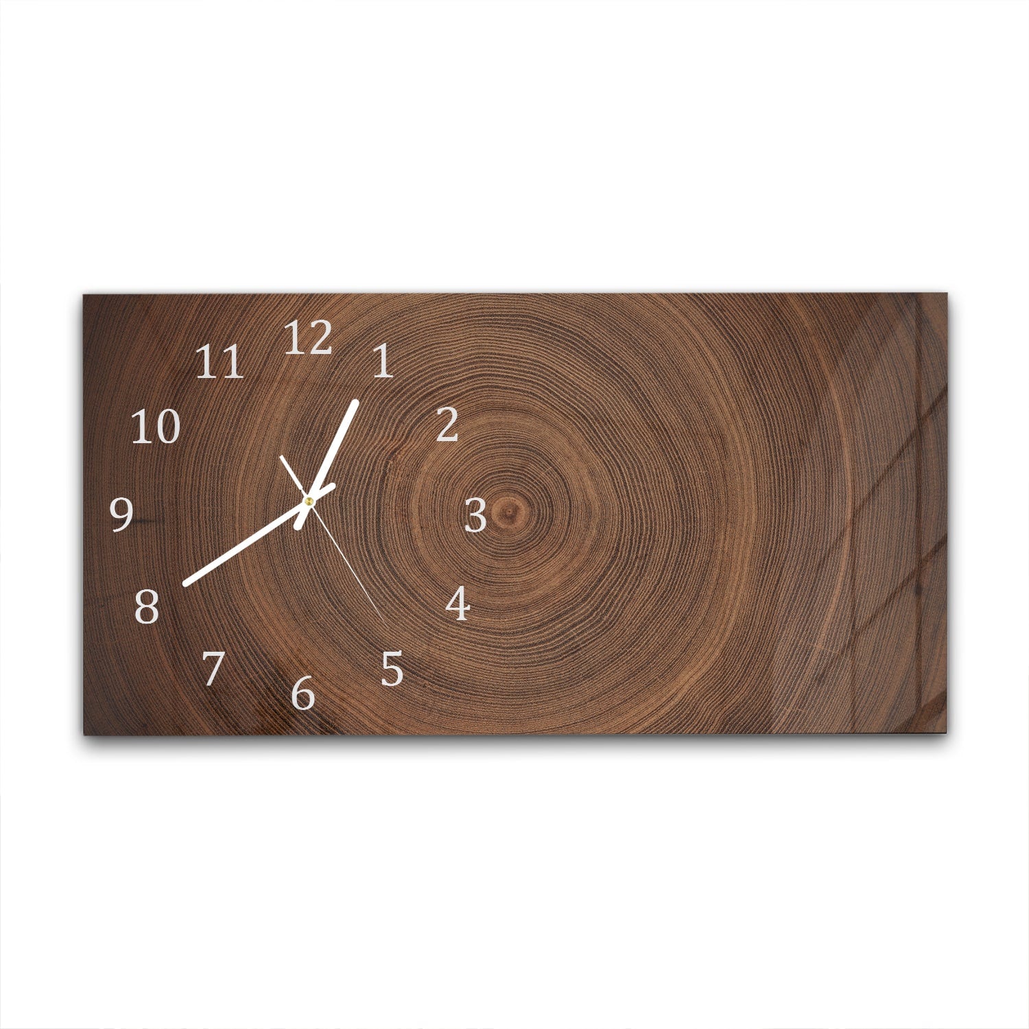 Wanduhr 60x30 - Baumringe