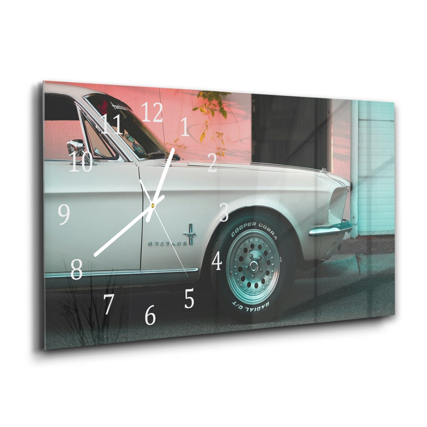 Wanduhr 60x30 - Ford Mustang