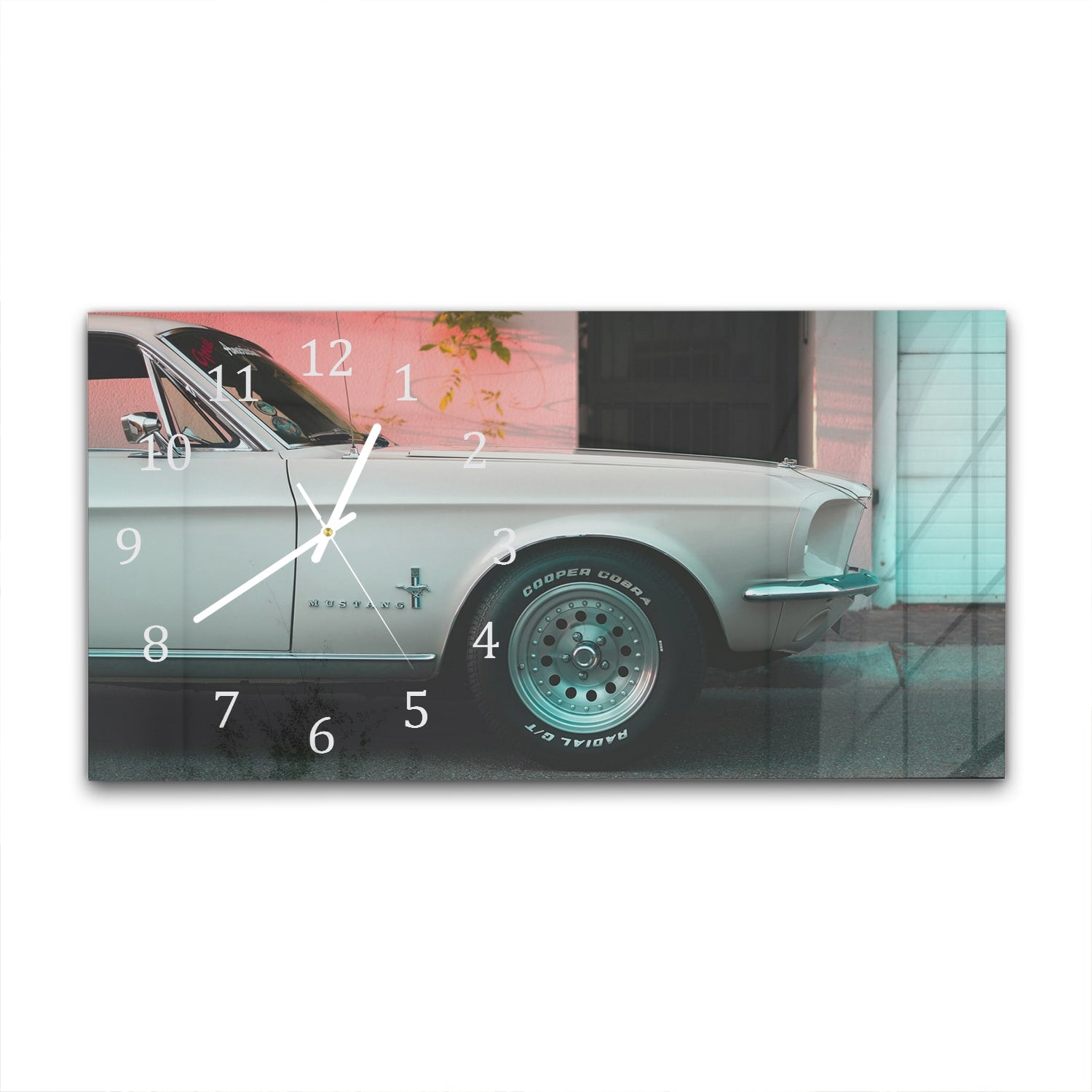Wanduhr 60x30 - Ford Mustang