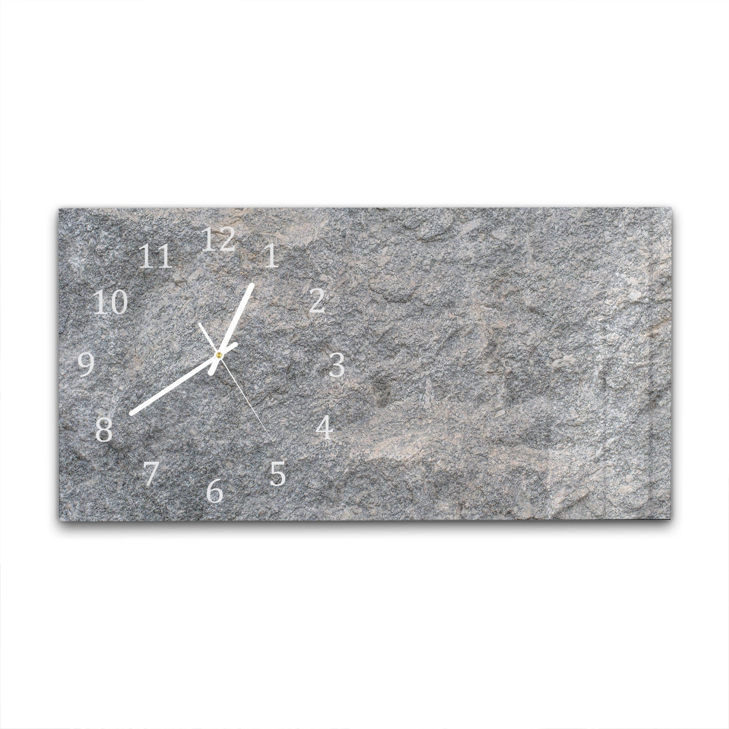 Wanduhr 60x30 - Granit-Steintextur
