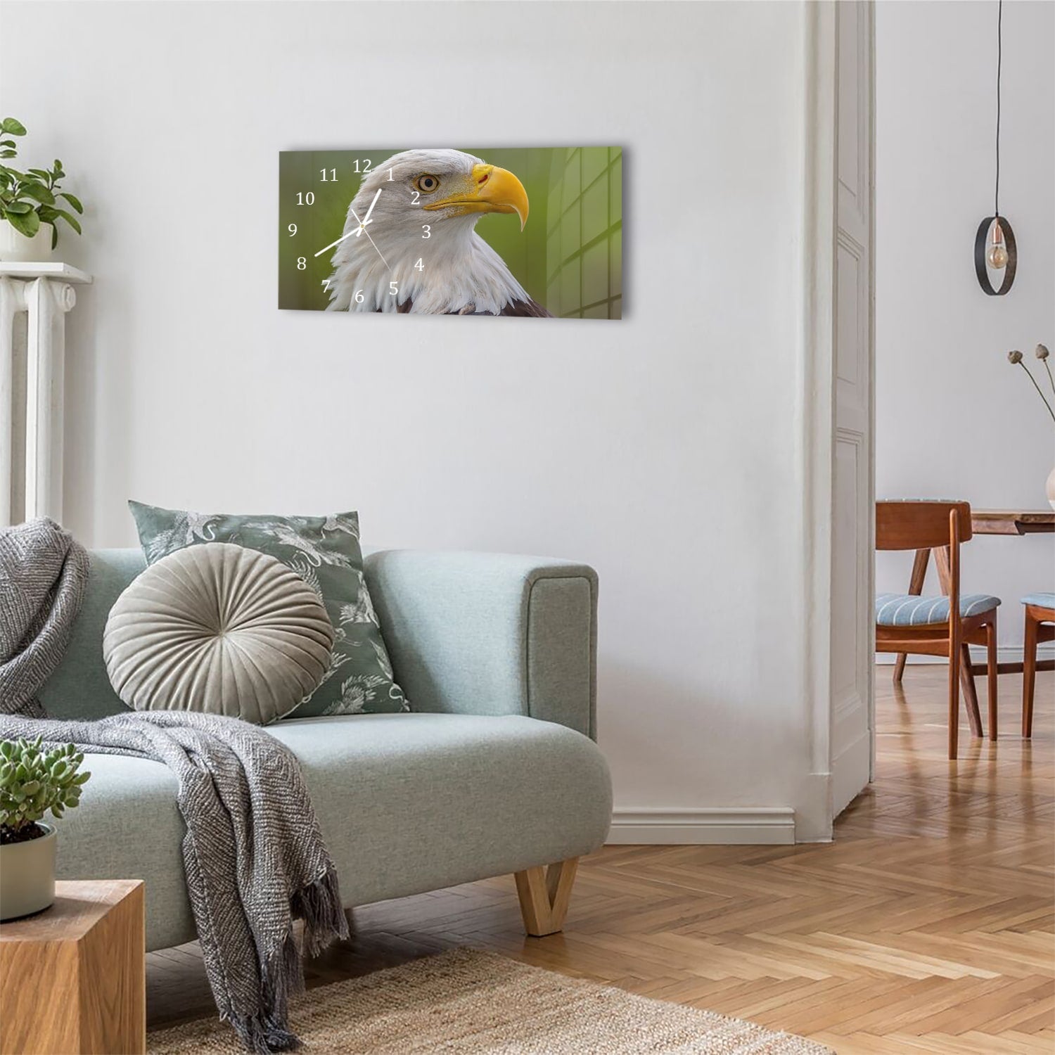 Wanduhr 60x30 - Seeadler