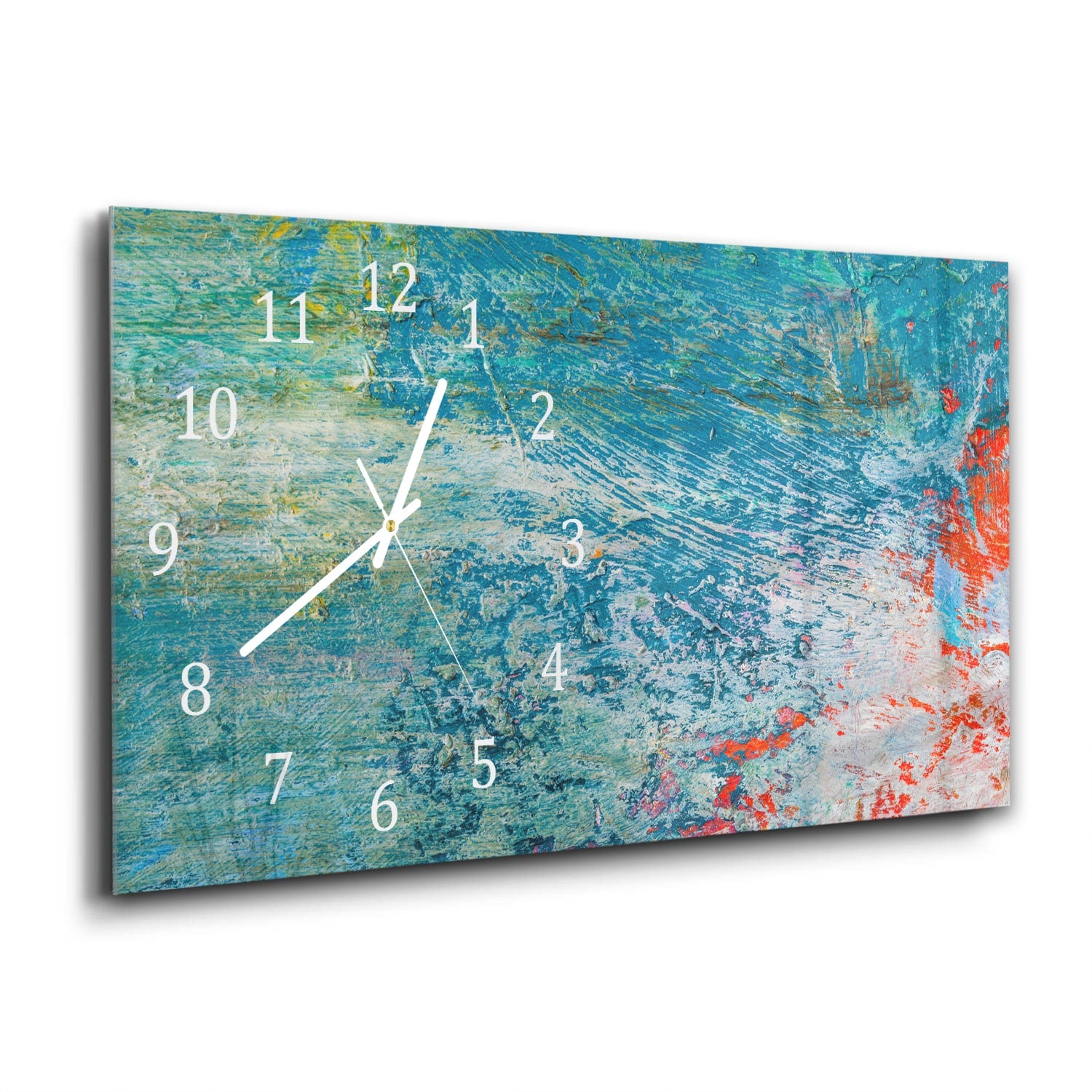 Wanduhr 60x30 - Helle Ölpalettenfarbe