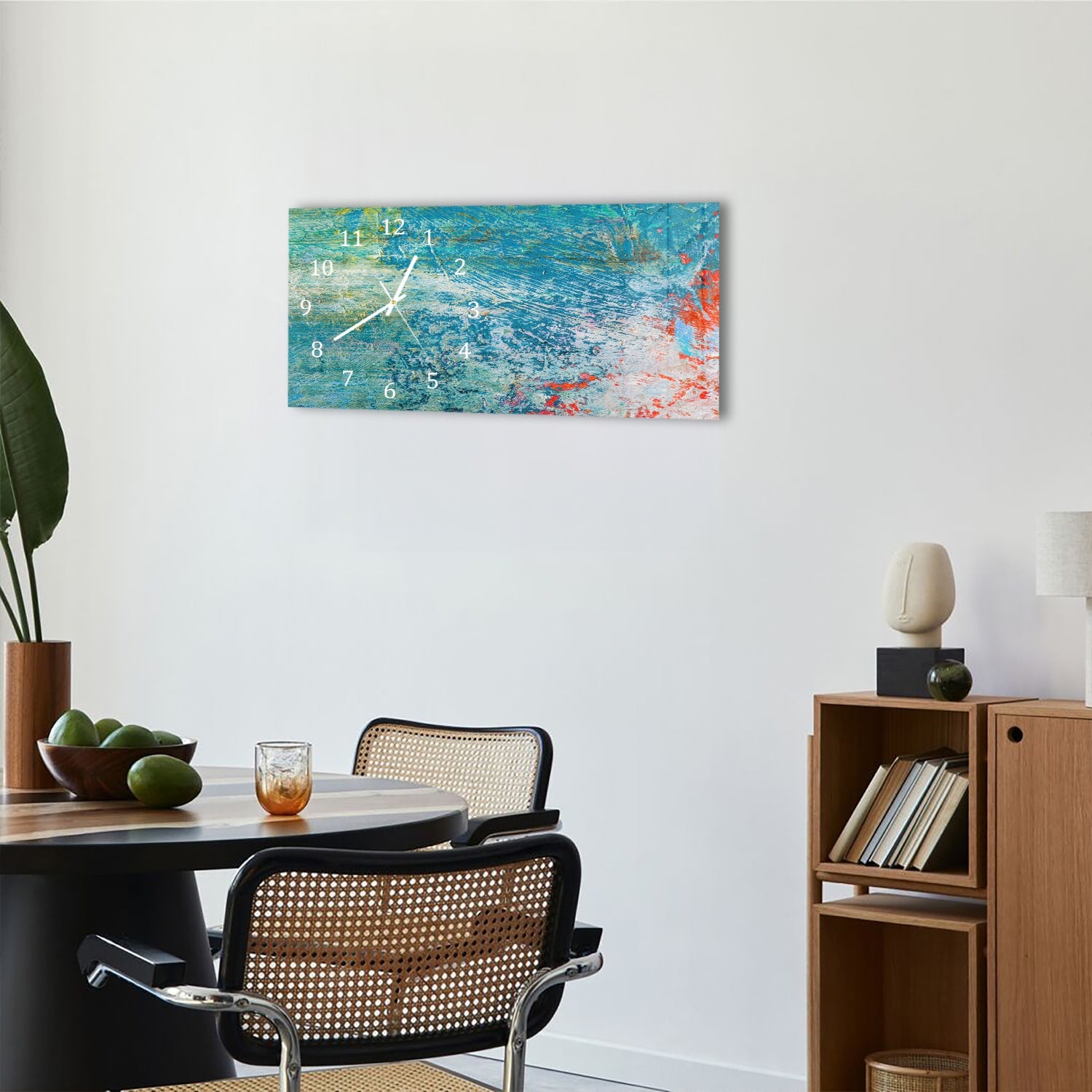 Wanduhr 60x30 - Helle Ölpalettenfarbe